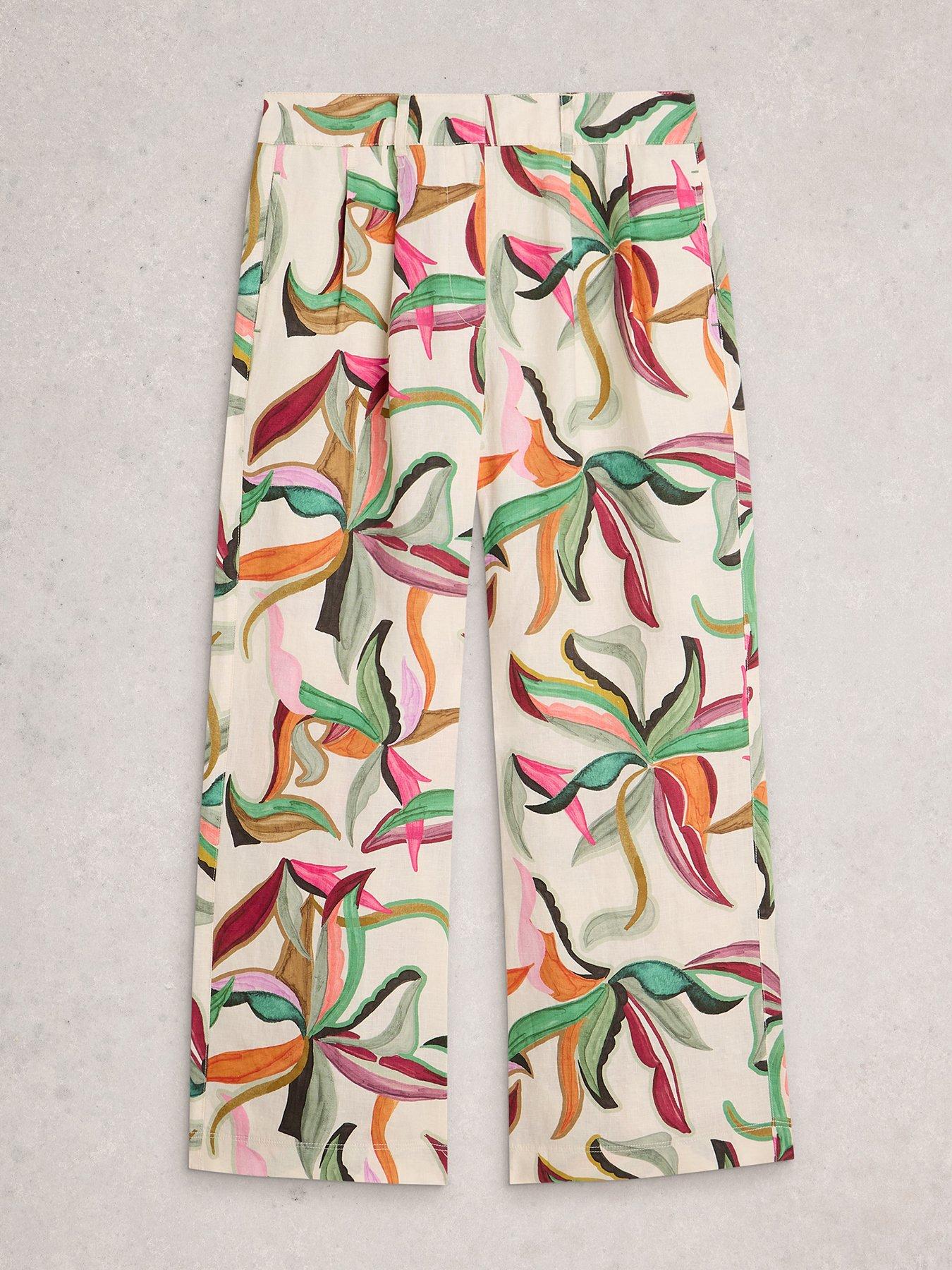 Image 5 of 6 of White Stuff Sasha Wide Leg Linen Trouser - Beige