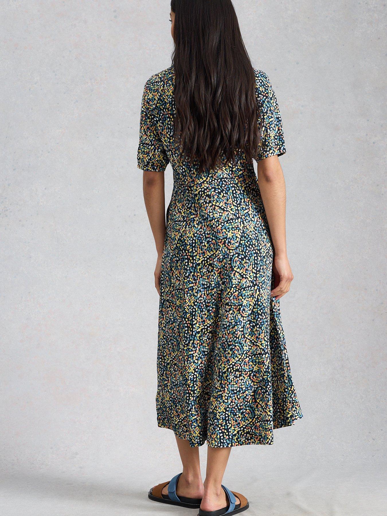 Image 2 of 6 of White Stuff Megan Jersey Dress - Blue