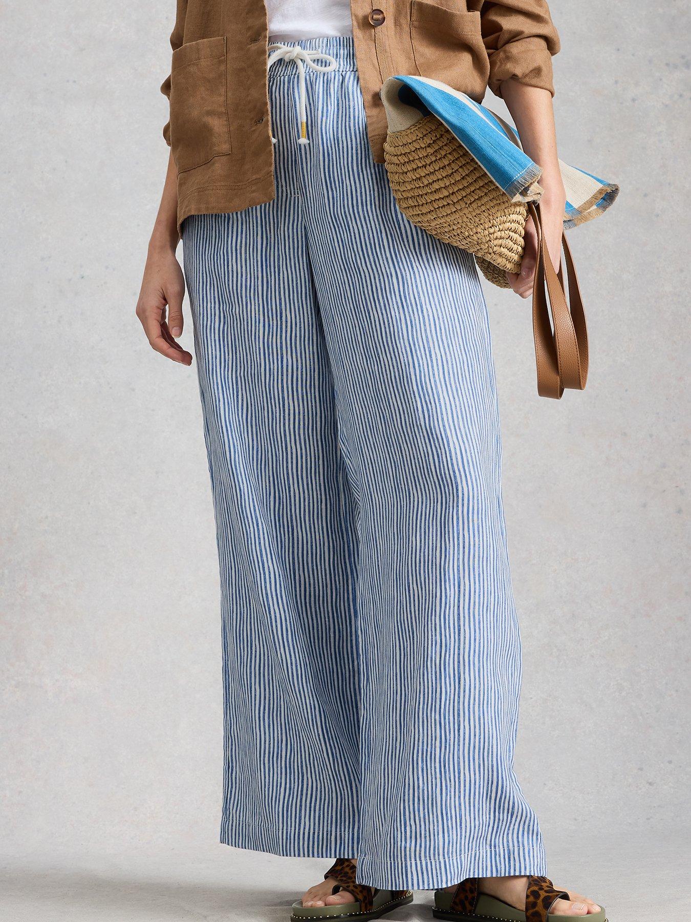Image 1 of 6 of White Stuff Ally Linen Wide Leg Trouser