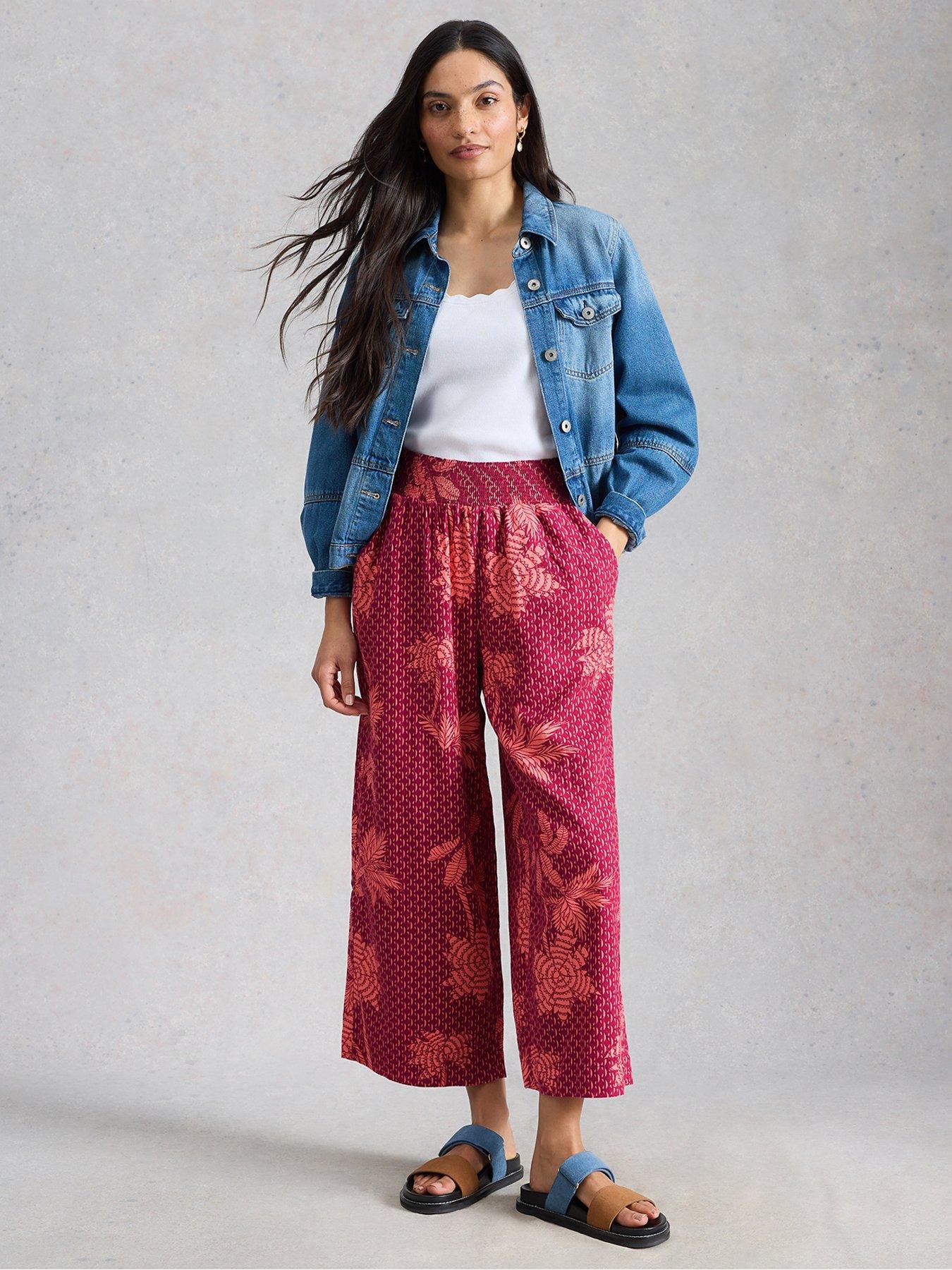 Image 1 of 6 of White Stuff Shelly Linen Blend Culotte