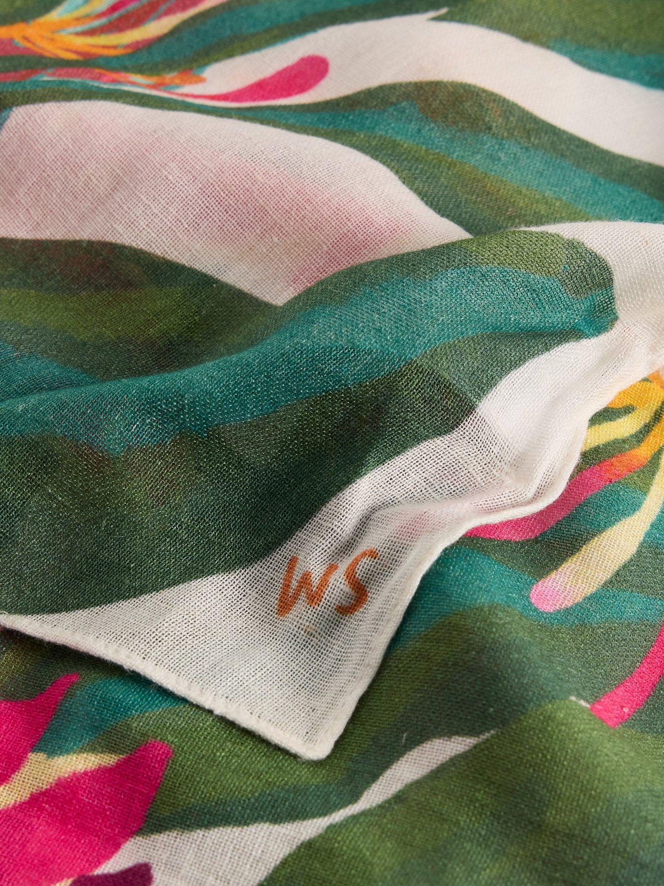 Image 4 of 4 of White Stuff Lily Printed Scarf