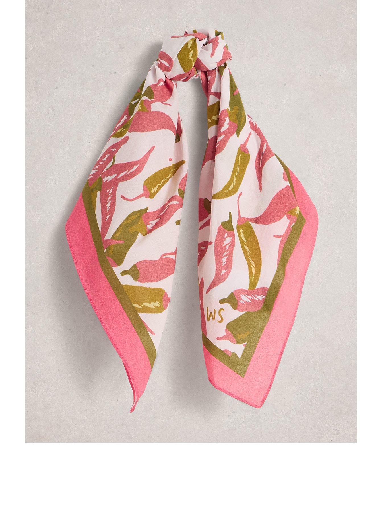 White Stuff Ellie Square Printed Scarf