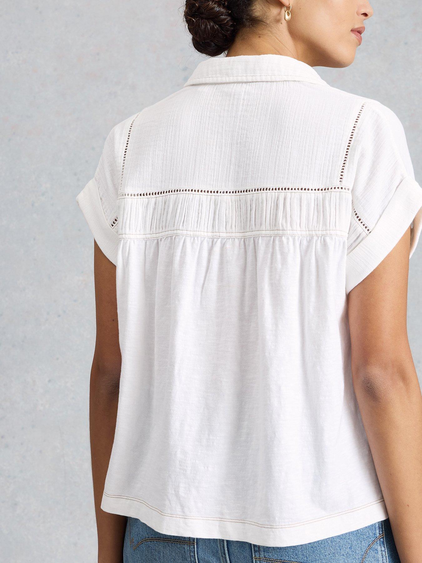 Image 2 of 6 of White Stuff Didi Double Cloth Shirt - White