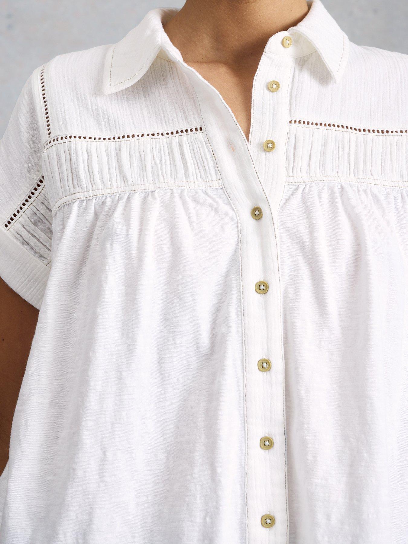 Image 4 of 6 of White Stuff Didi Double Cloth Shirt - White