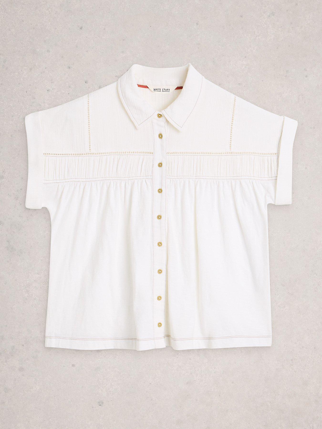 Image 5 of 6 of White Stuff Didi Double Cloth Shirt - White