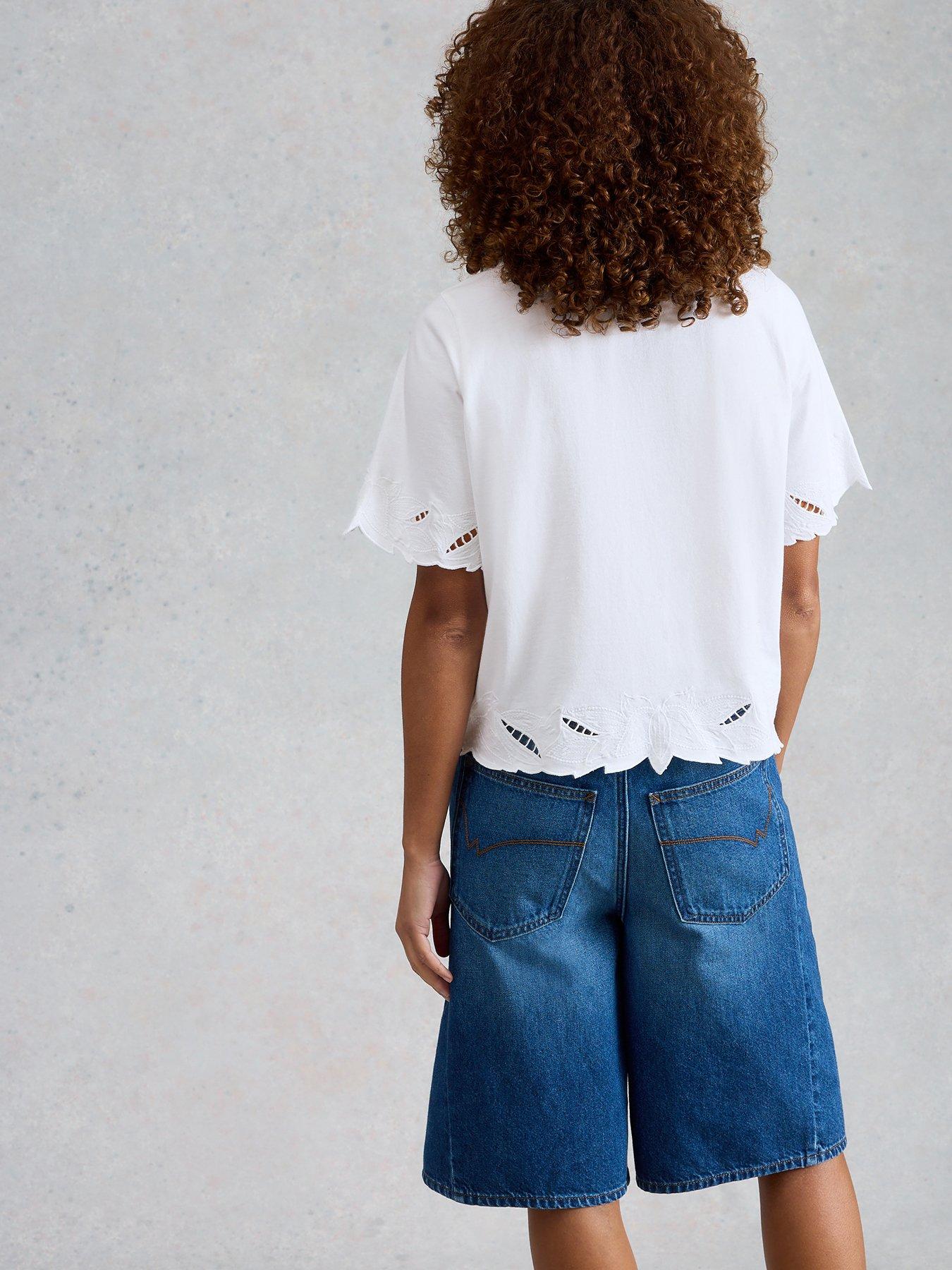 Image 2 of 6 of White Stuff Colleen Cutwork Tee