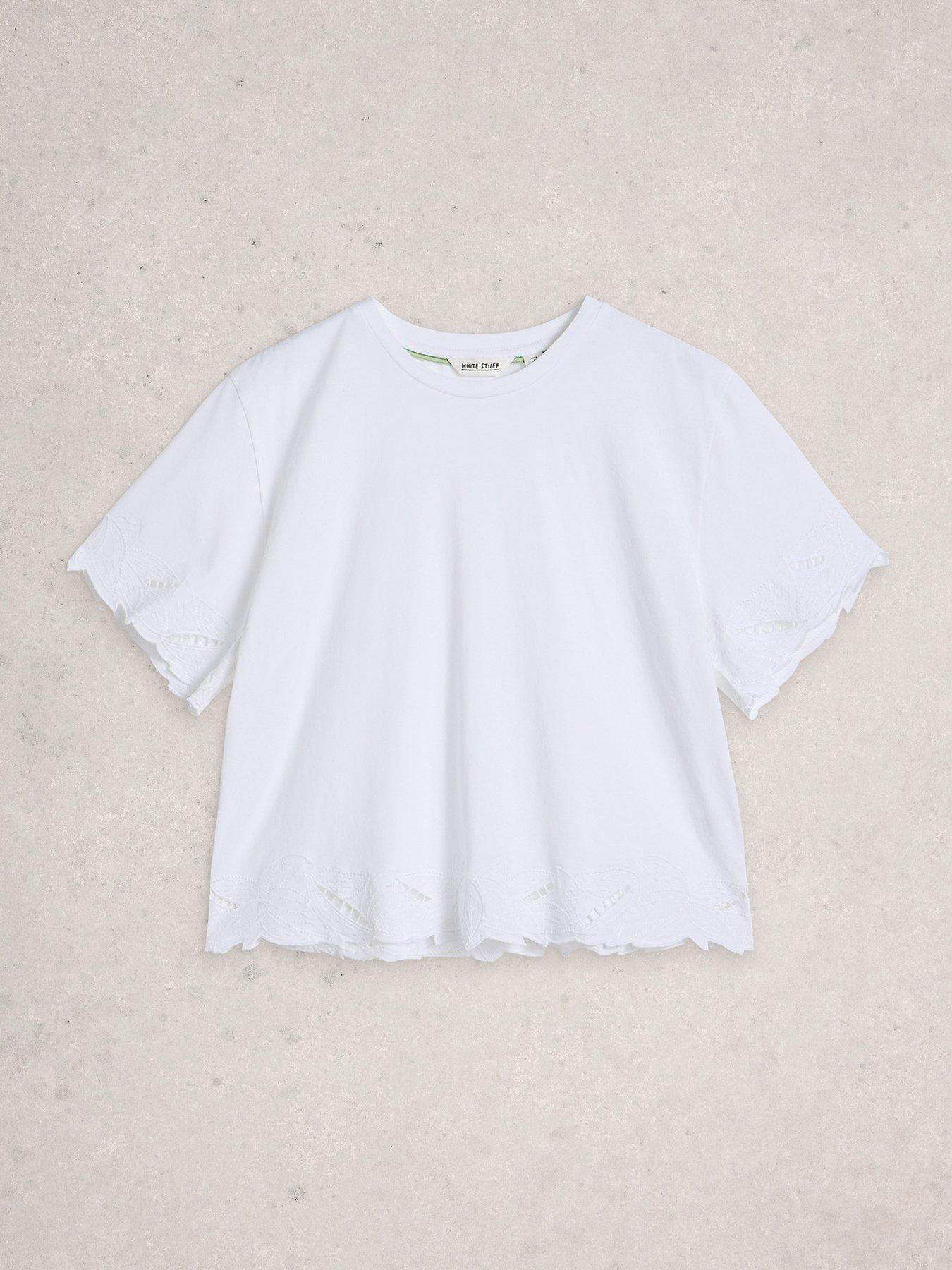 Image 5 of 6 of White Stuff Colleen Cutwork Tee