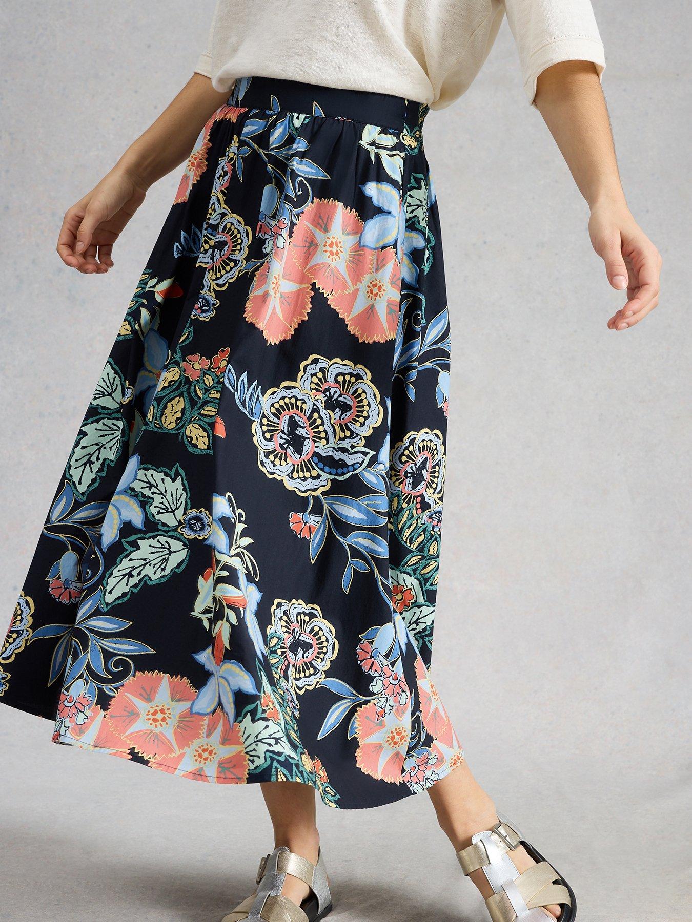 Image 1 of 6 of White Stuff Abigail Midi Skirt