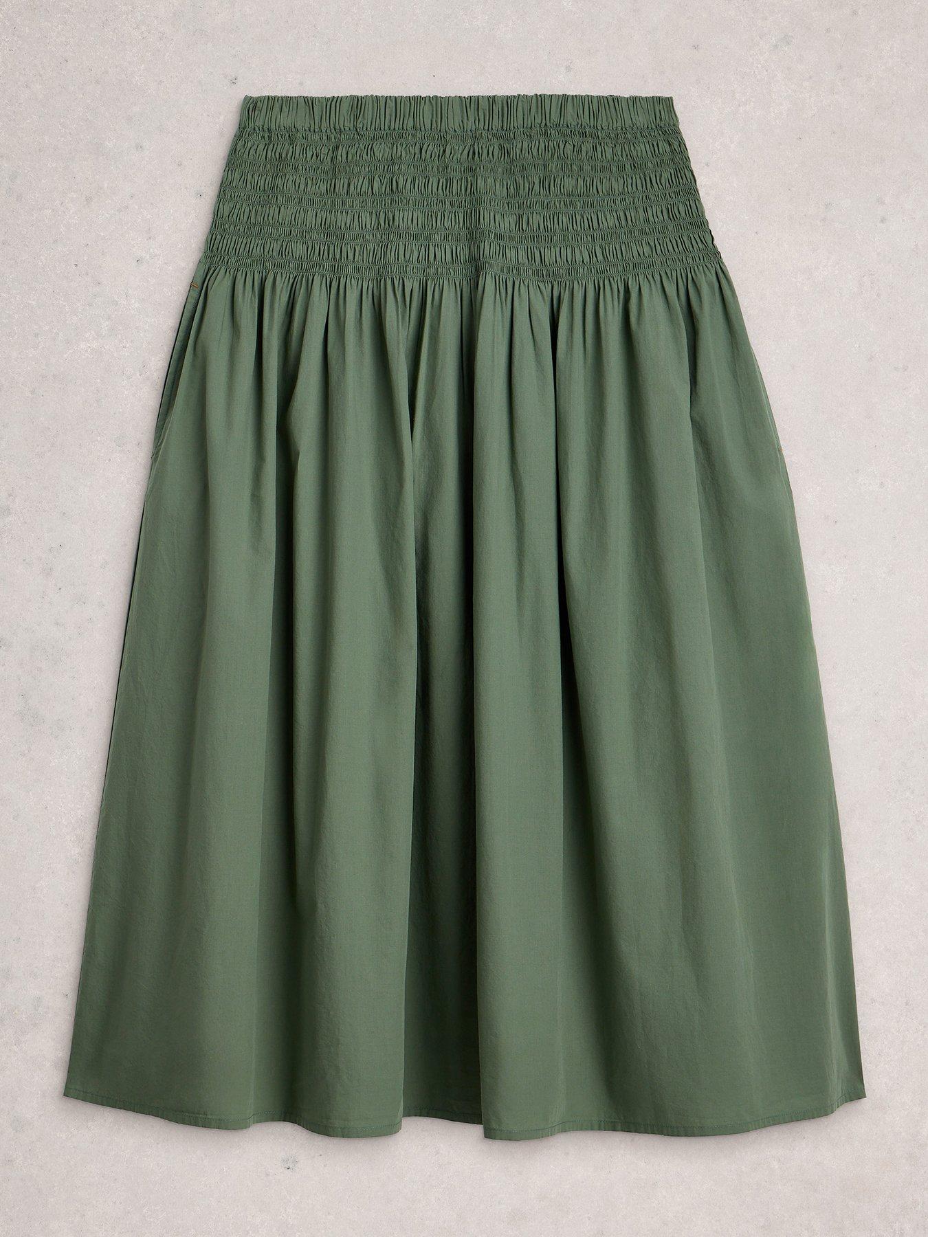 Image 5 of 6 of White Stuff Suri Shirred Midi Skirt