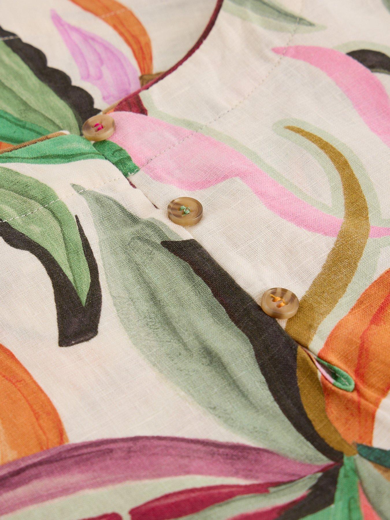 Image 6 of 6 of White Stuff Matilda Linen Vest - Beige