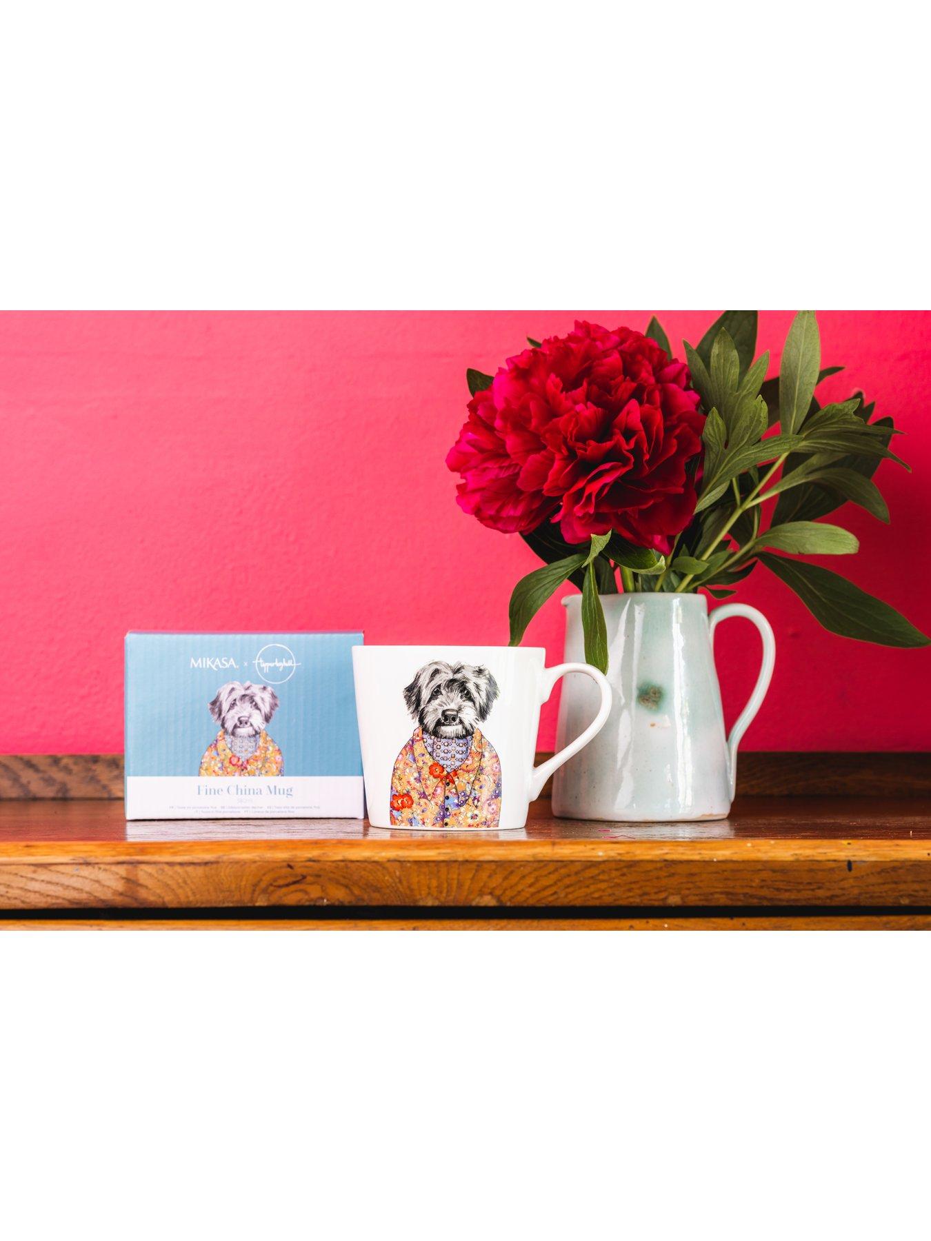 Image 3 of 5 of Mikasa TipperleyHill Fine China Mugs Cockapoo Dog Print - Set of 2
