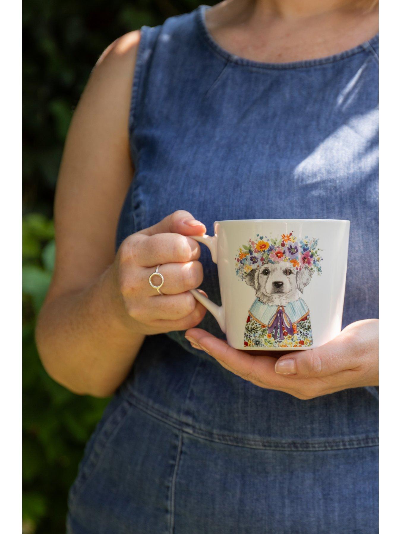 Image 4 of 5 of Mikasa TipperleyHill Fine China Mugs Cockapoo Dog Print - Set of 2