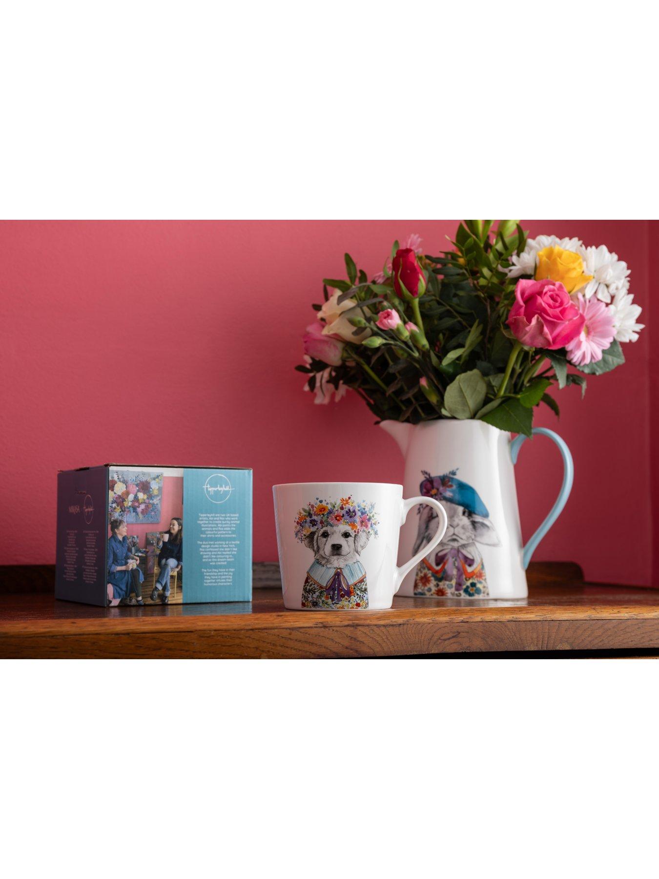 Image 5 of 5 of Mikasa TipperleyHill Fine China Mugs Cockapoo Dog Print - Set of 2
