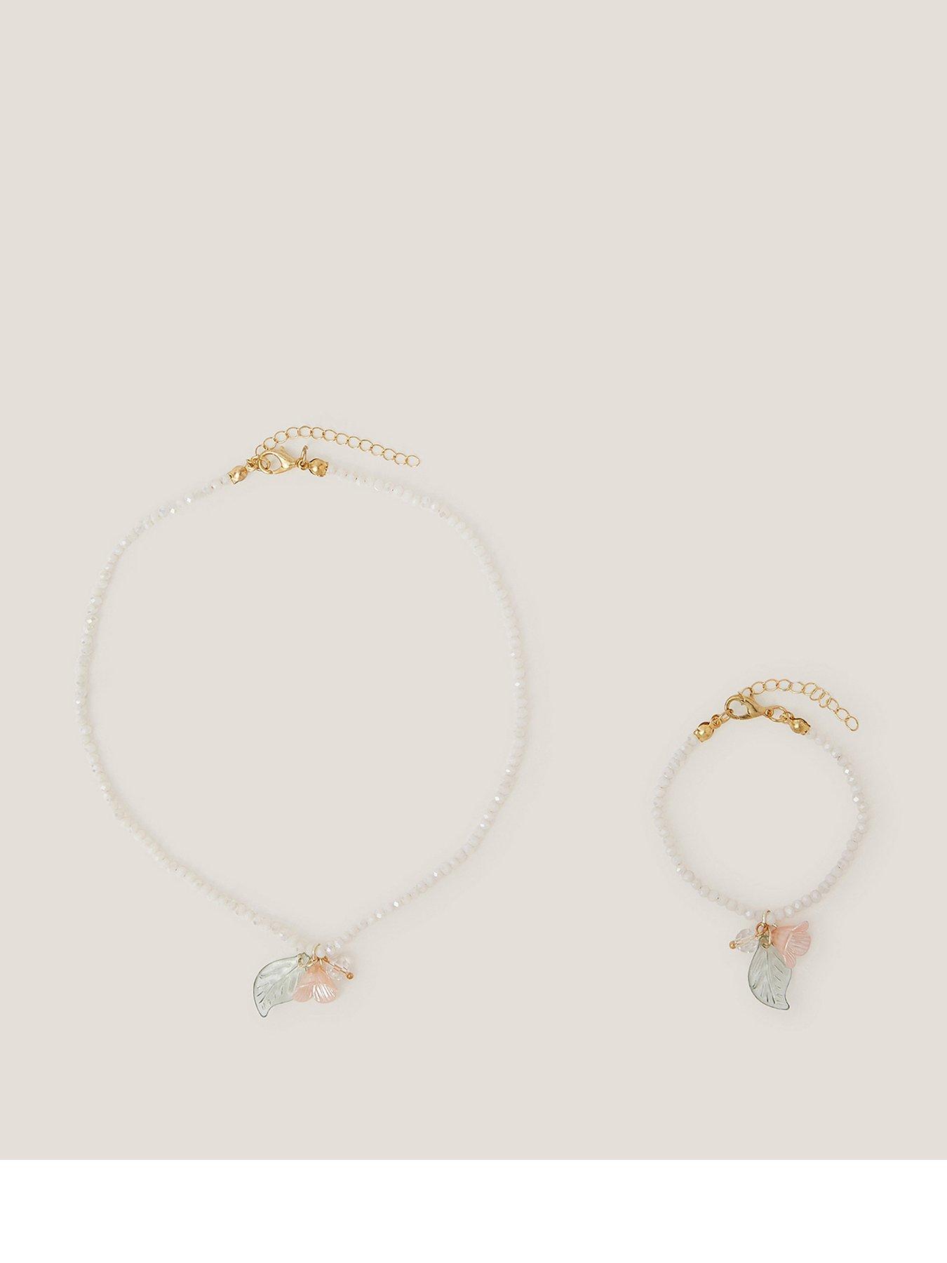Image 1 of 2 of Monsoon Girls Tulip Flower Jewel Set - Multi