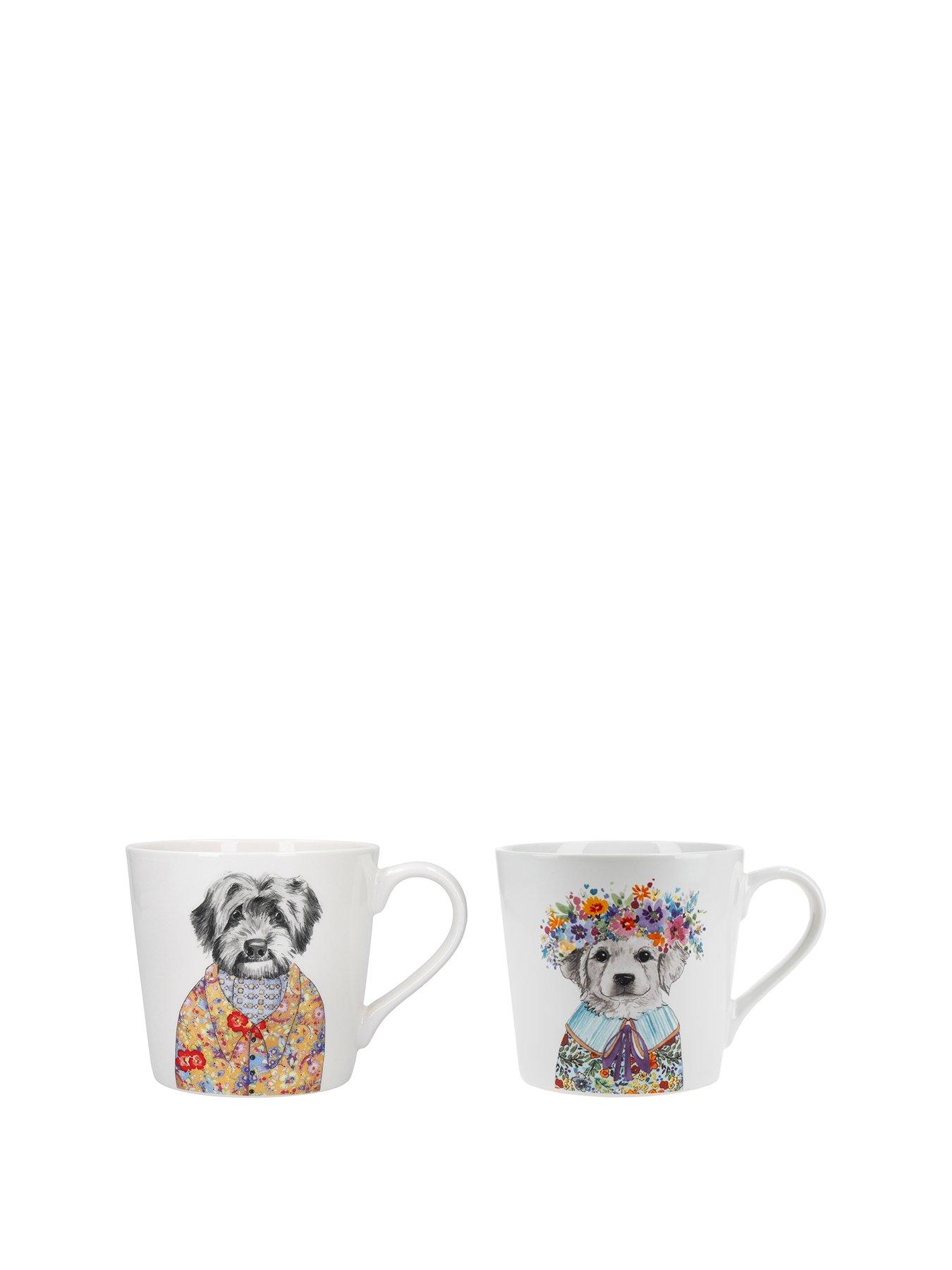Mikasa Mikasa Tipperleyhill China Mugs, Dogs, Set of 2