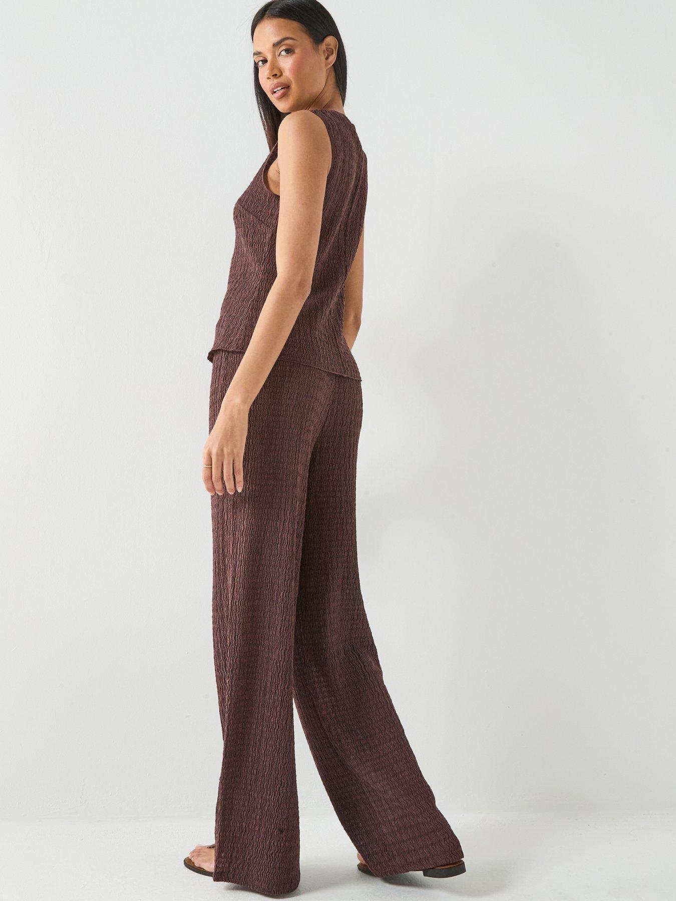 Image 2 of 6 of Only Onlilse Structure Co-ord Vest - Deep Mahogany