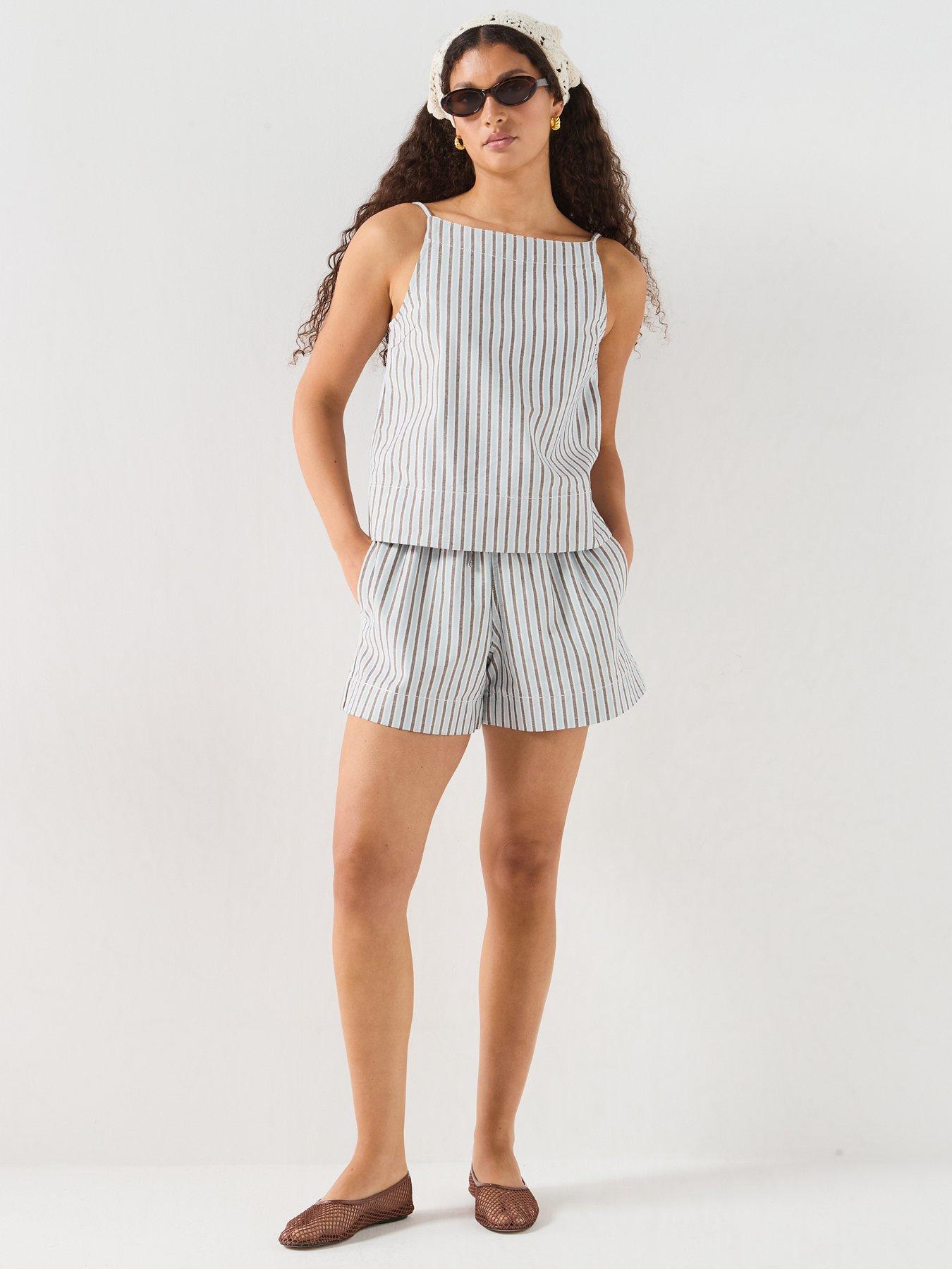 Image 3 of 6 of PIECES Billo square Top Denim Cami - Cashmere Blue