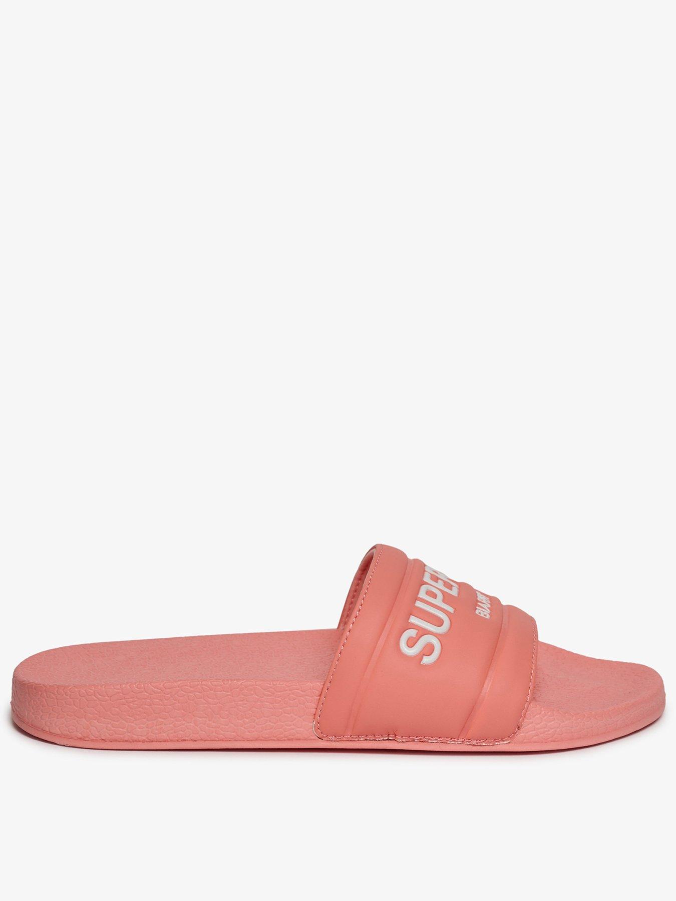 Superdry Destination Pool Sliders - Pink