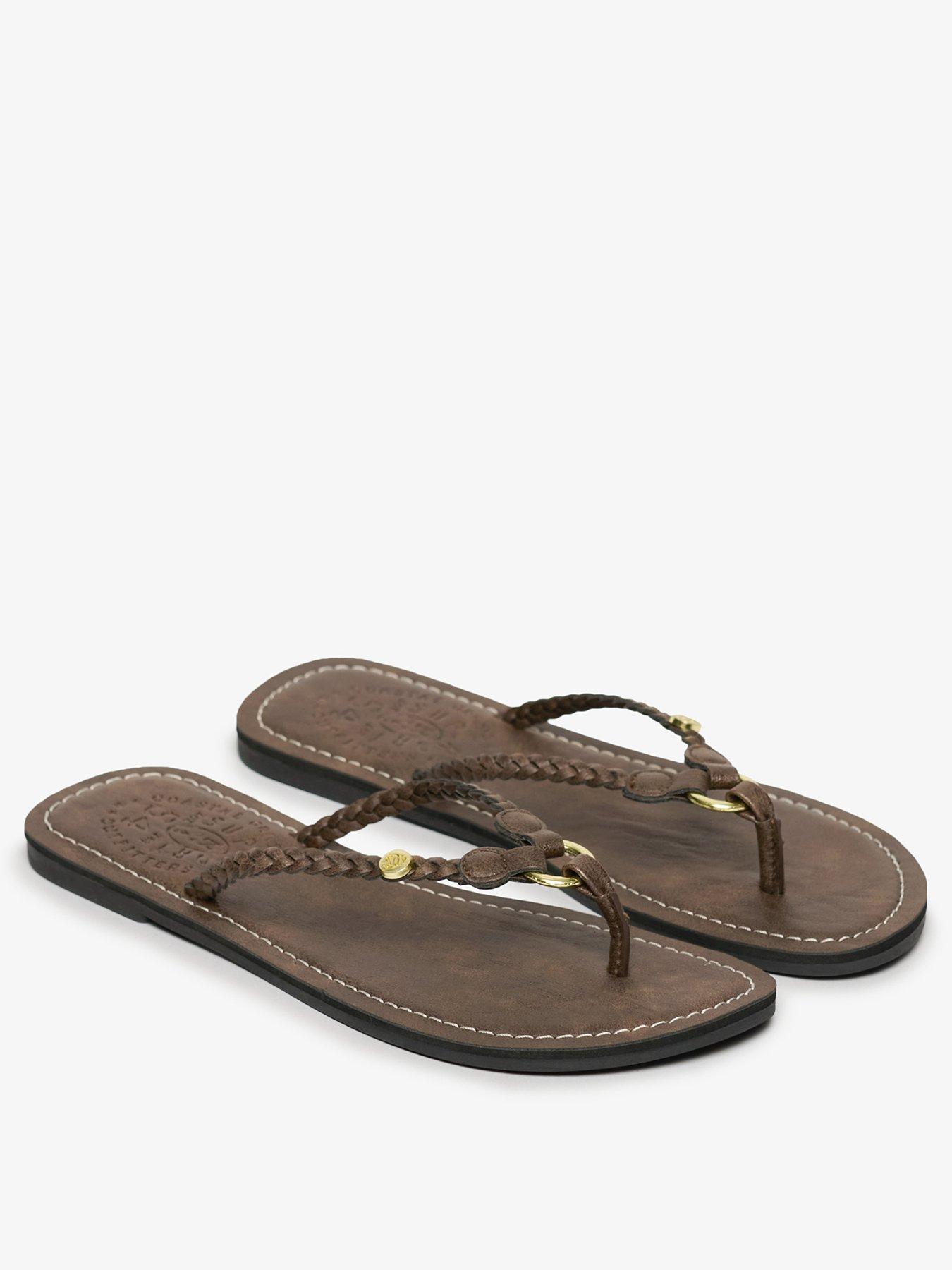 Image 2 of 7 of Superdry Pool Sliders - Brown