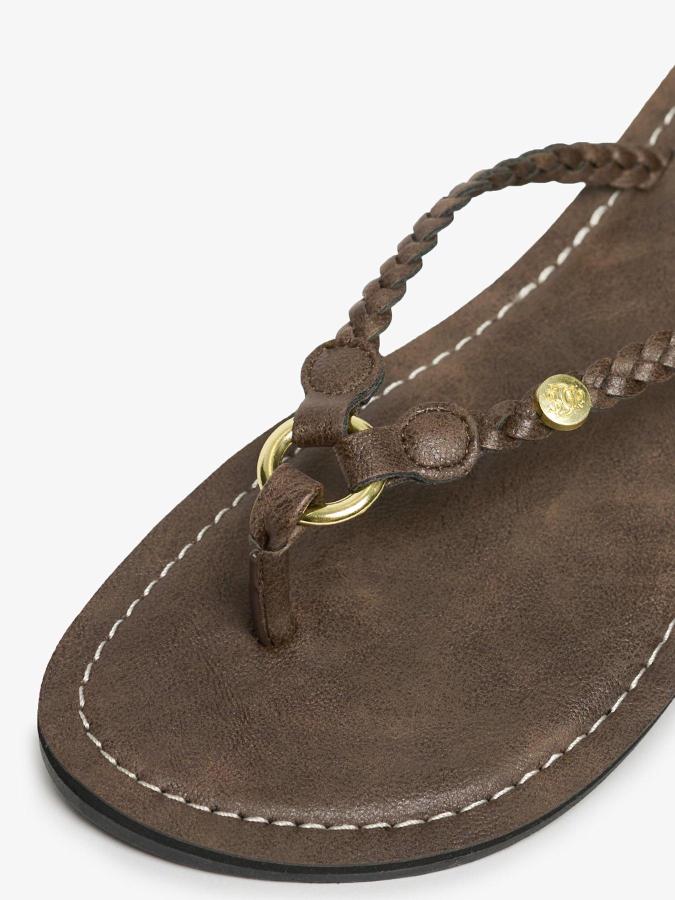 Image 7 of 7 of Superdry Pool Sliders - Brown