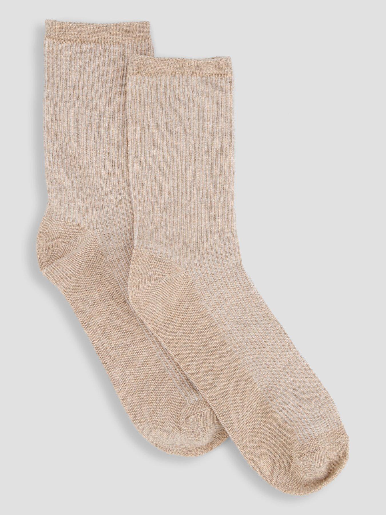 Image 2 of 4 of The Very Collection 5 Pack Rib Ankle Socks - Neutral