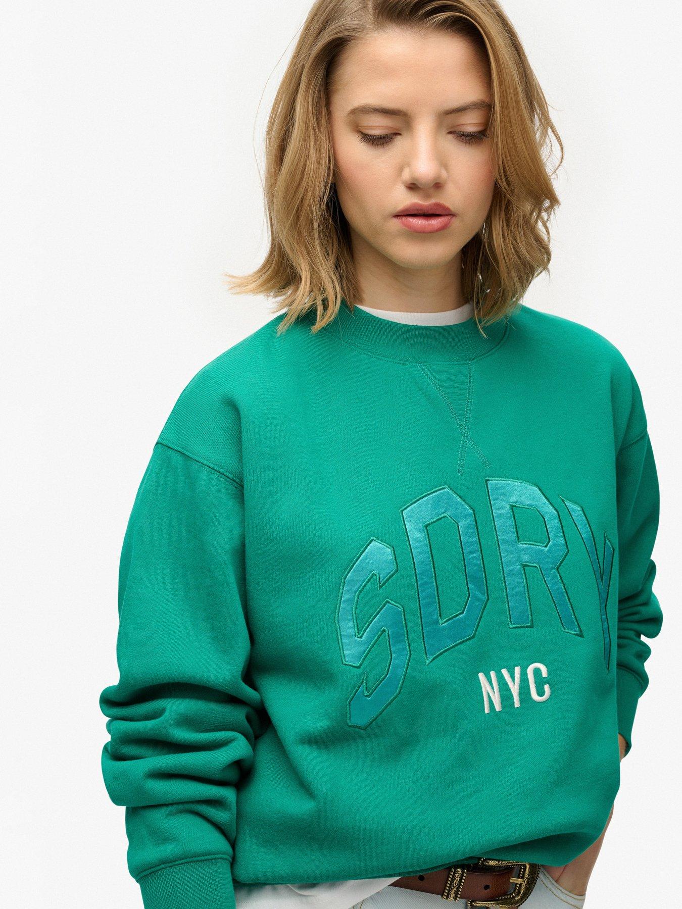 superdry-varsity-satin-applique-crew-greendetail