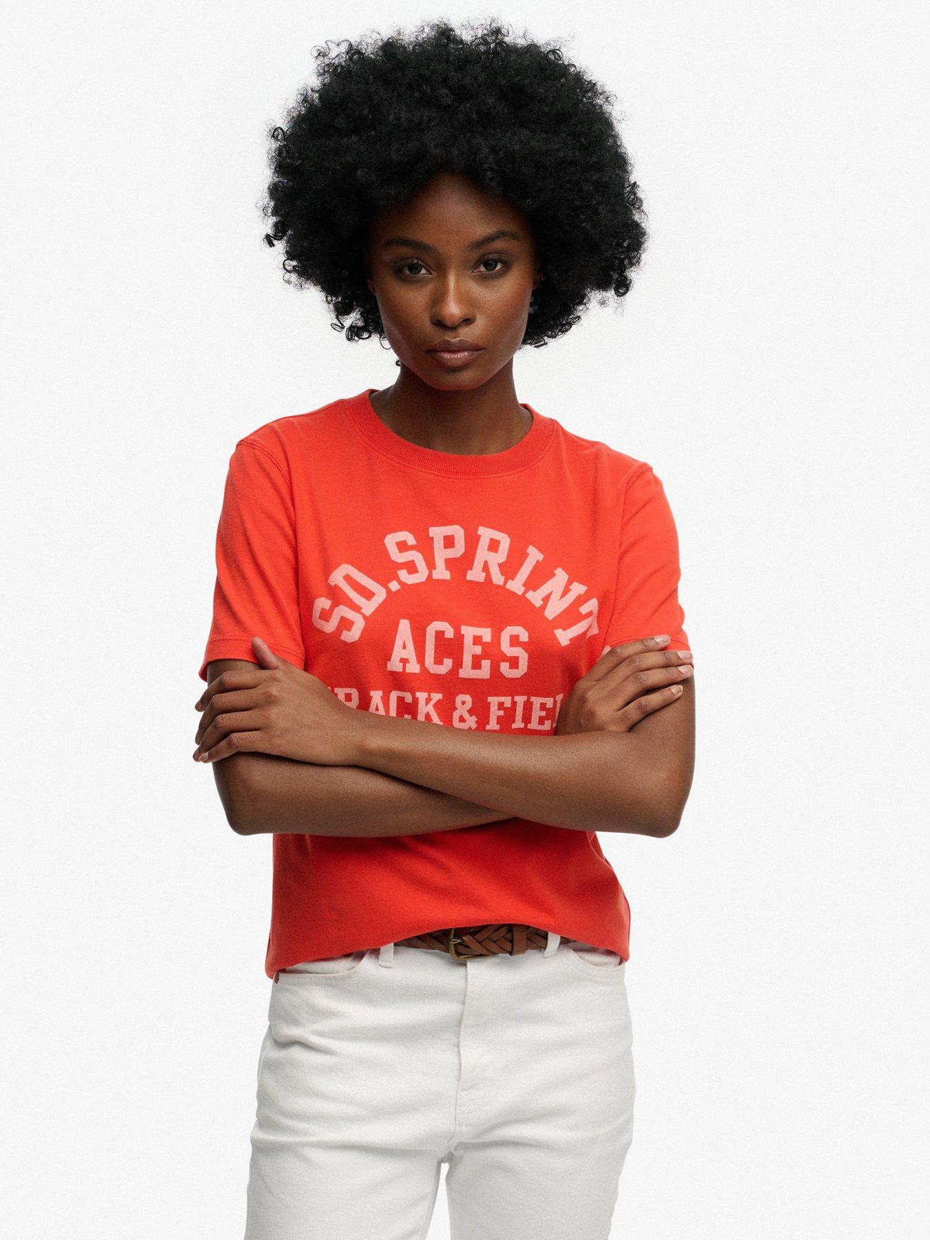 Image 1 of 6 of Superdry Vintage Prep Pocket T-Shirt - Red