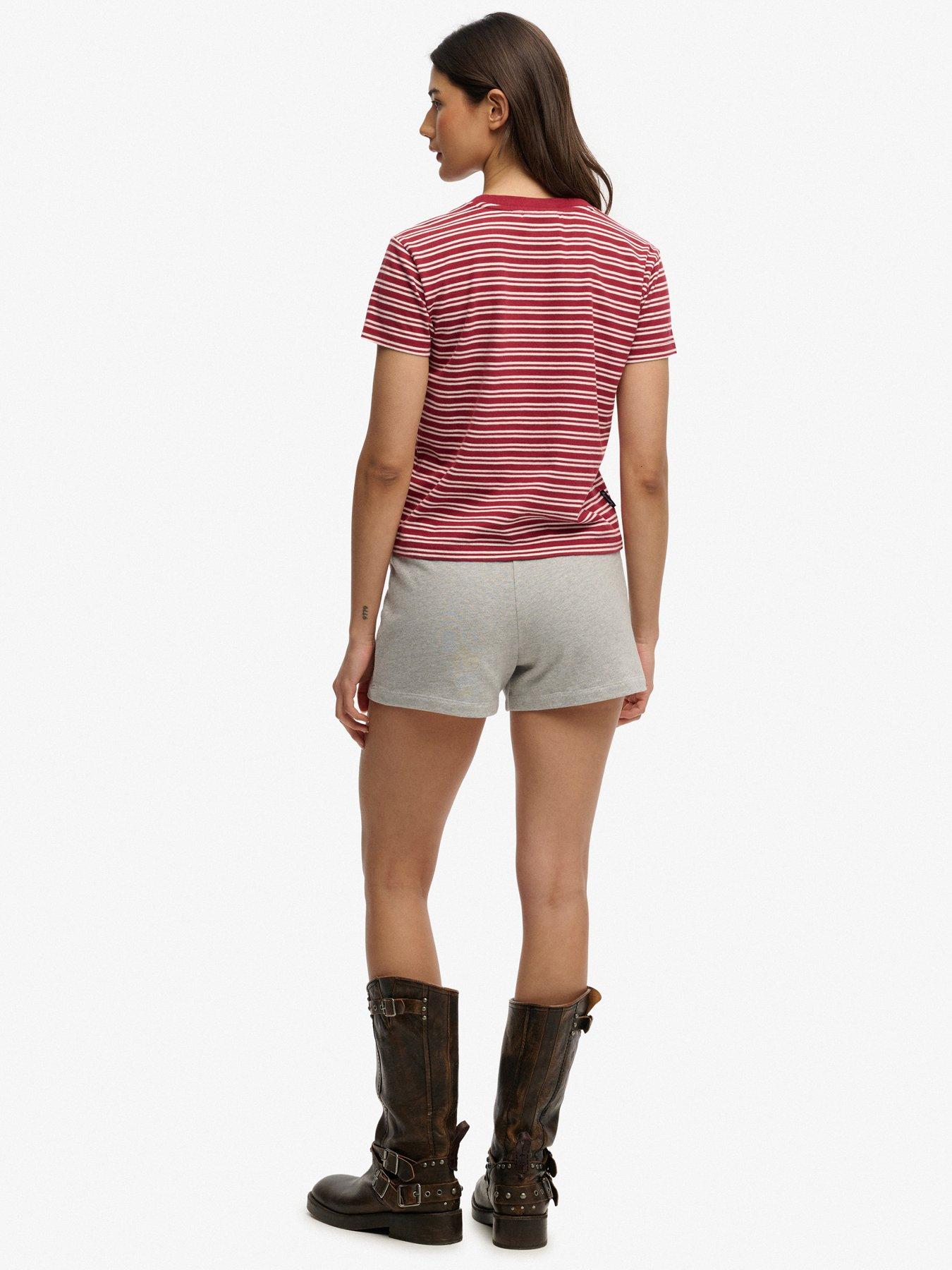 Image 4 of 6 of Superdry Athletic Essentials Jersey Script Short - Grey