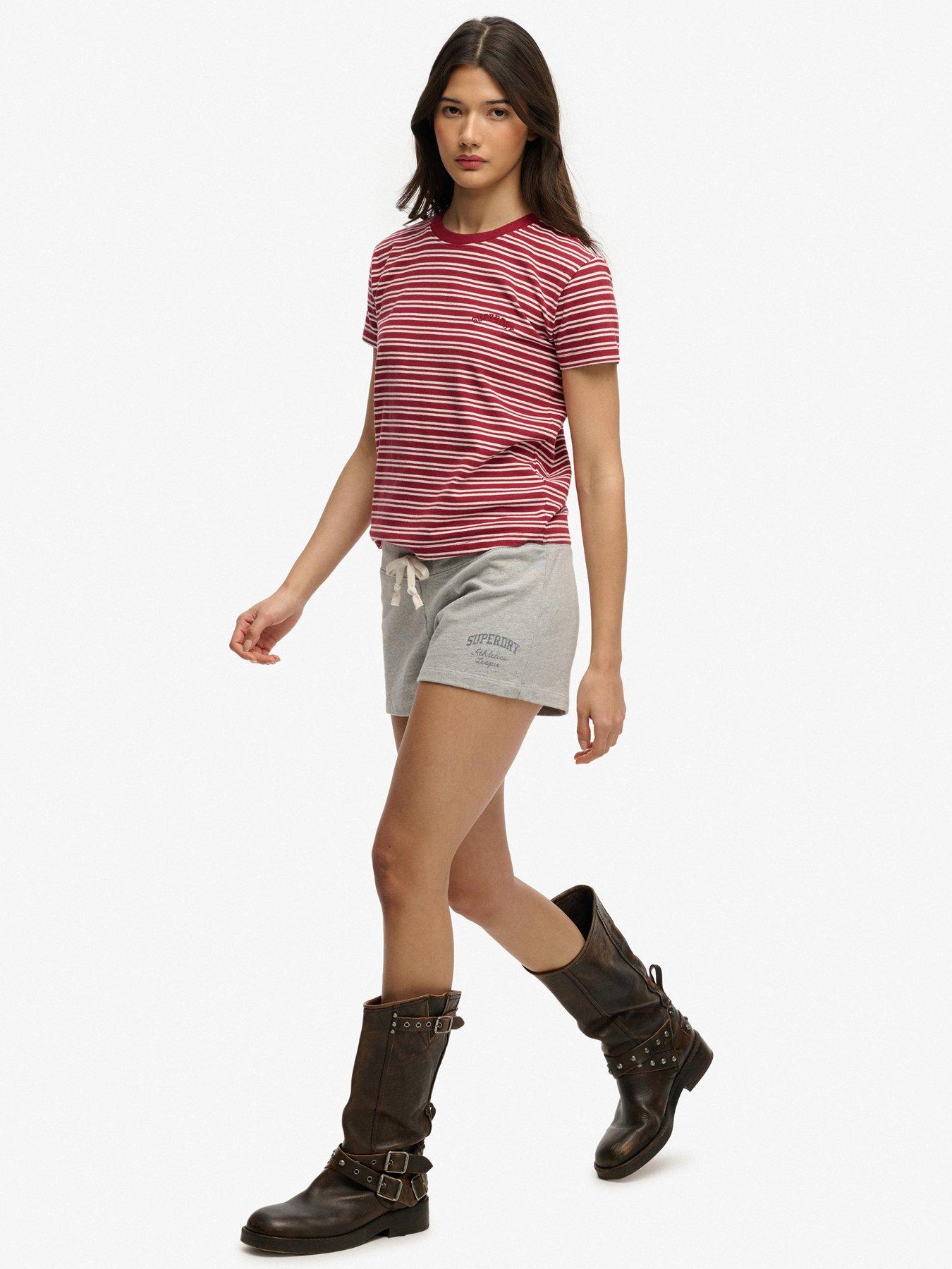 Image 5 of 6 of Superdry Athletic Essentials Jersey Script Short - Grey