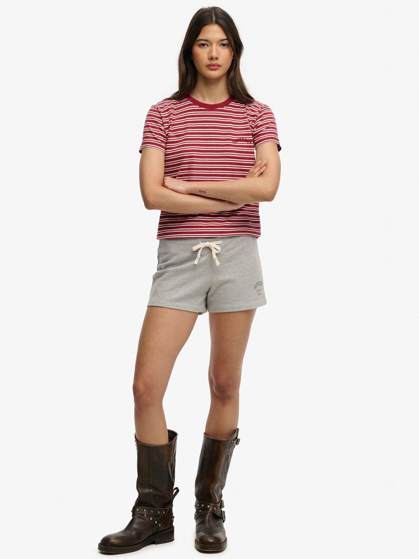 Image 6 of 6 of Superdry Athletic Essentials Jersey Script Short - Grey