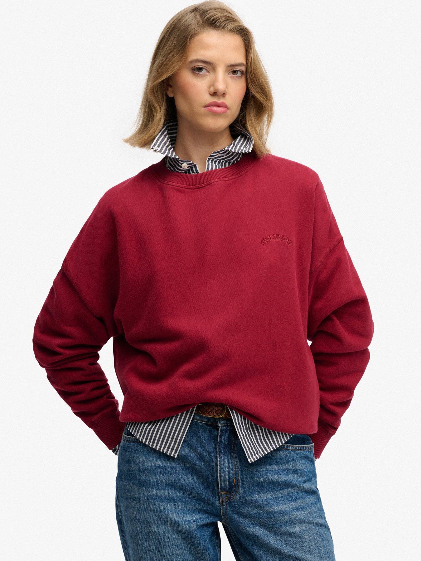 superdry-essential-logo-crew-neck-sweatshirt-redfront
