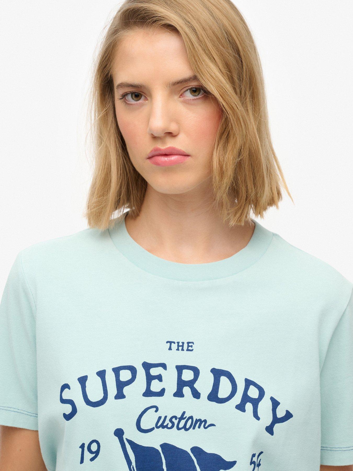 Image 4 of 5 of Superdry Heritage Hamptons T-Shirt - Blue