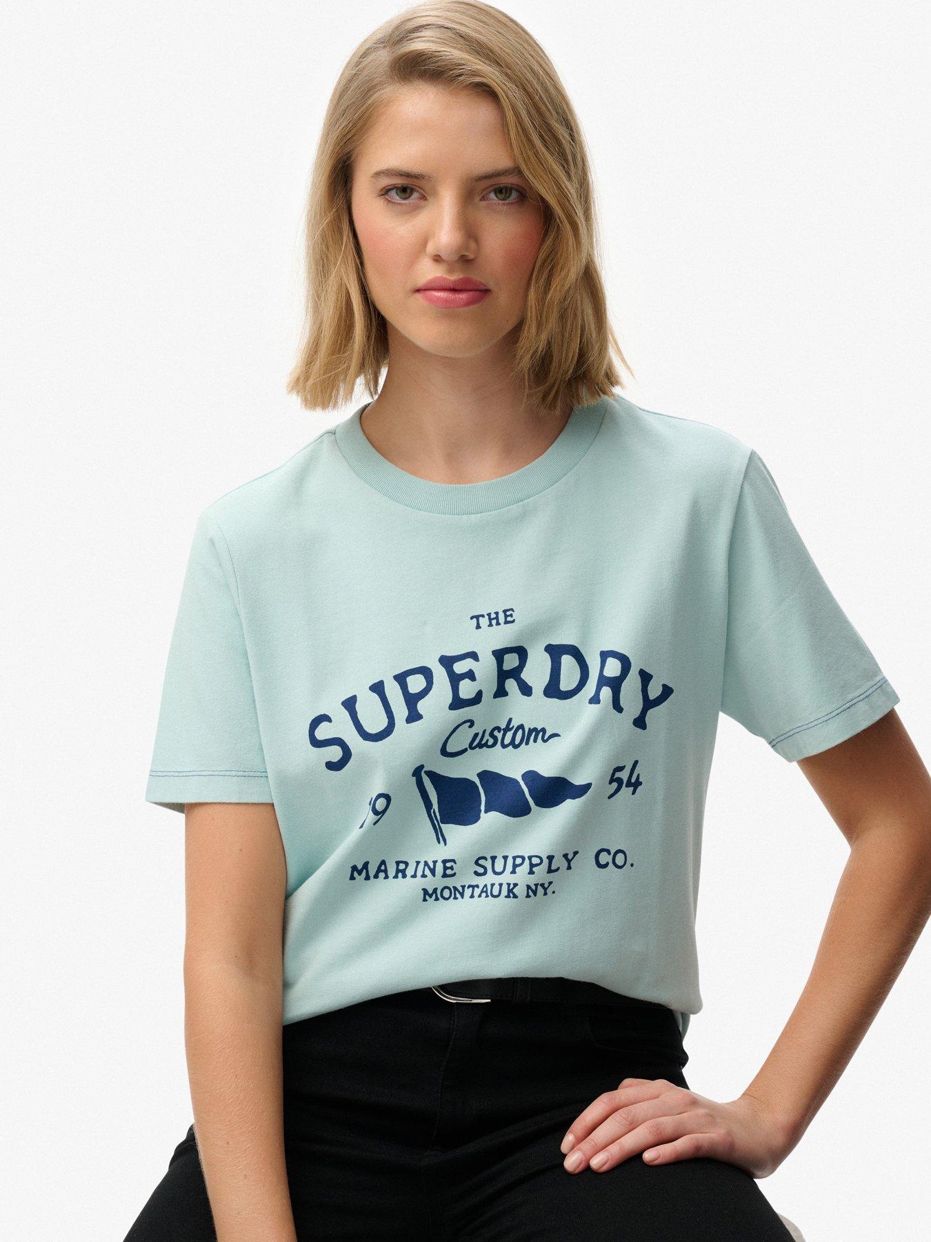 Image 5 of 5 of Superdry Heritage Hamptons T-Shirt - Blue