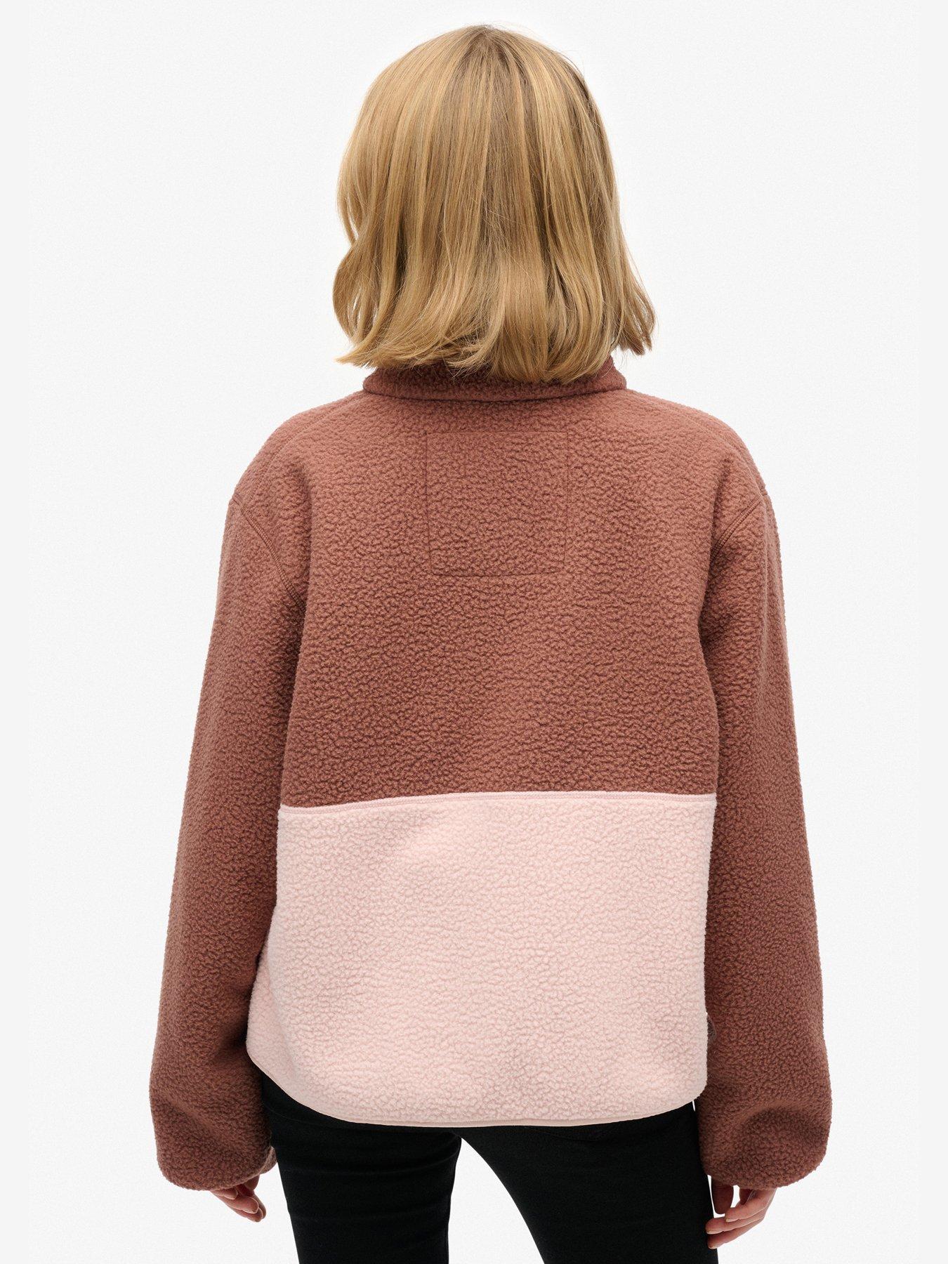 superdry-colour-block-fleece-jacket-brownstillFront