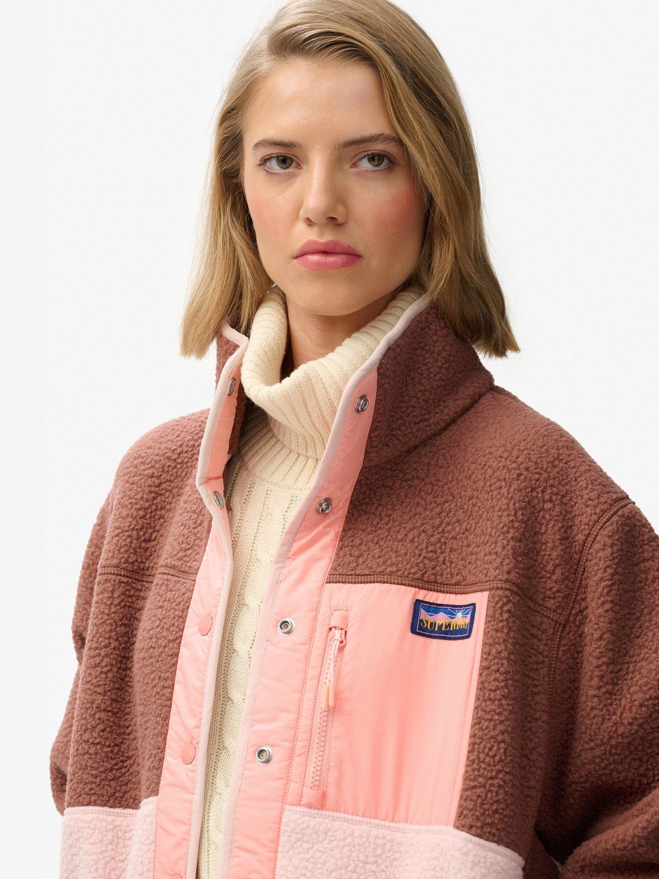 superdry-colour-block-fleece-jacket-browndetail