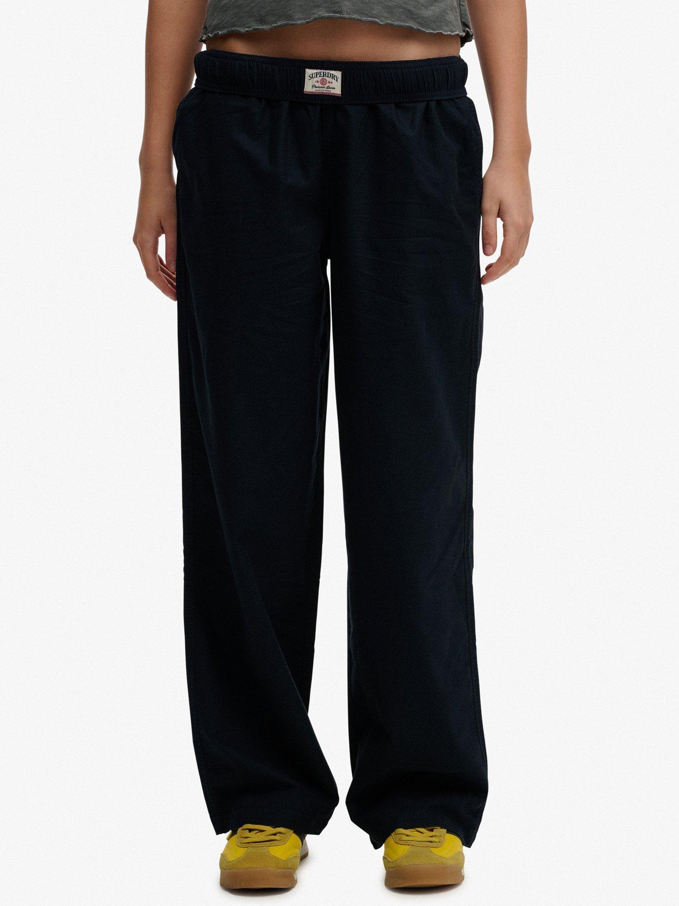 superdry-cotton-elasticated-trousers-bluefront