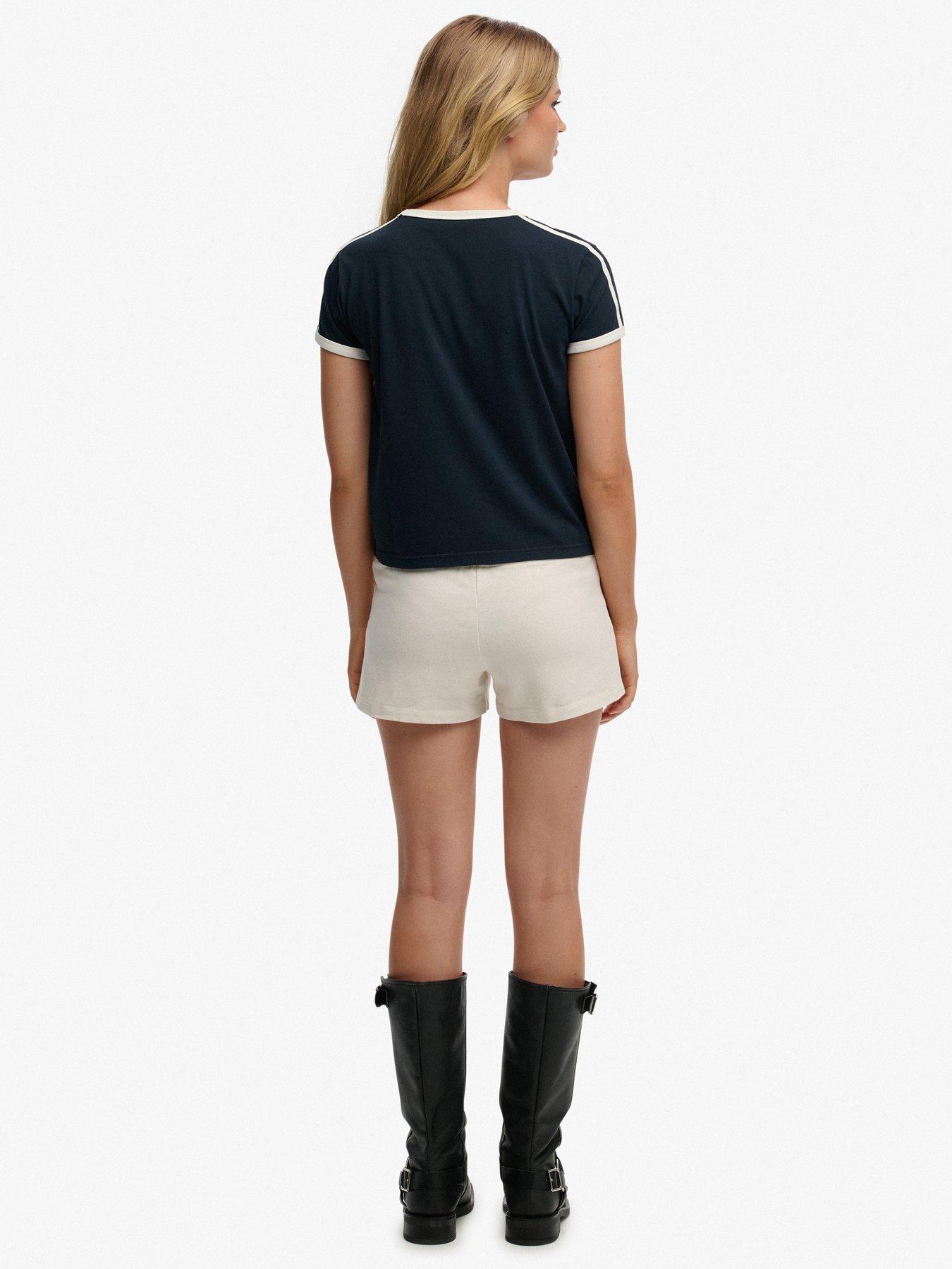 Image 5 of 6 of Superdry Athletic Essentials Jersey Script Short - White