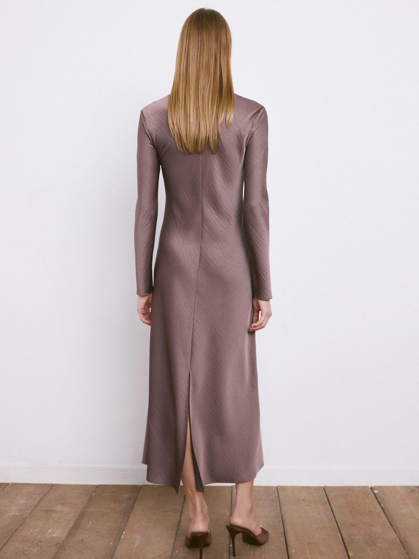 mango-long-satin-textured-dress-purplestillFront