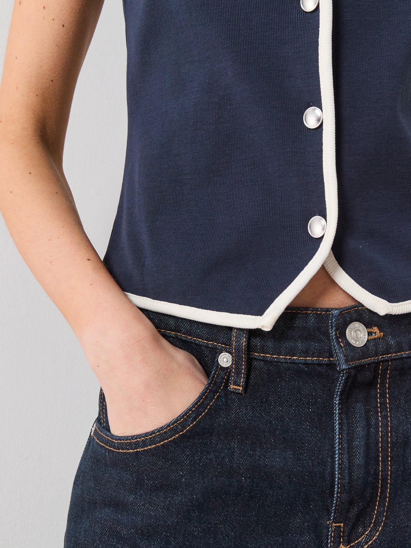 Image 4 of 6 of Mango Portbi Top - Blue