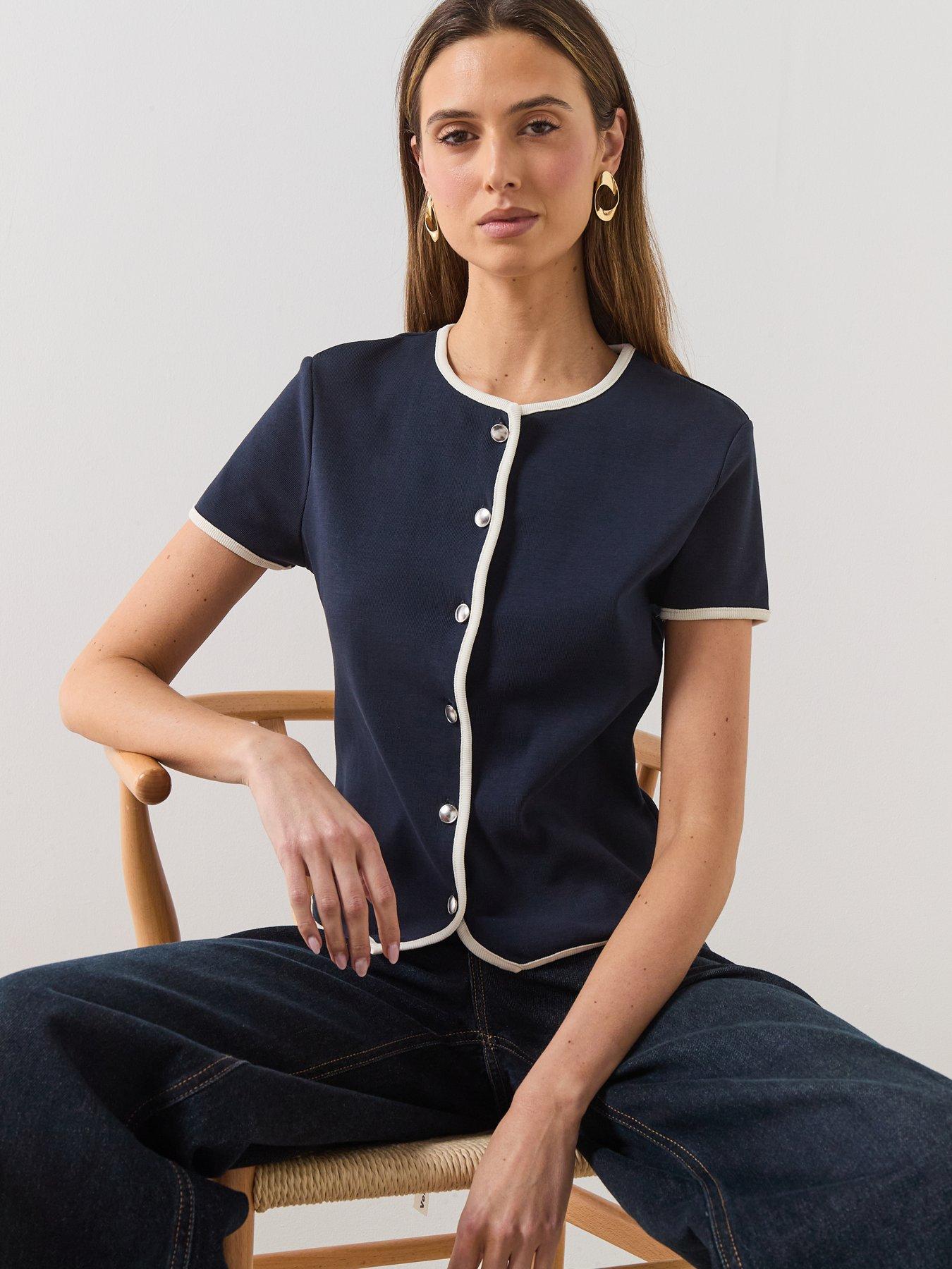 Image 5 of 6 of Mango Portbi Top - Blue