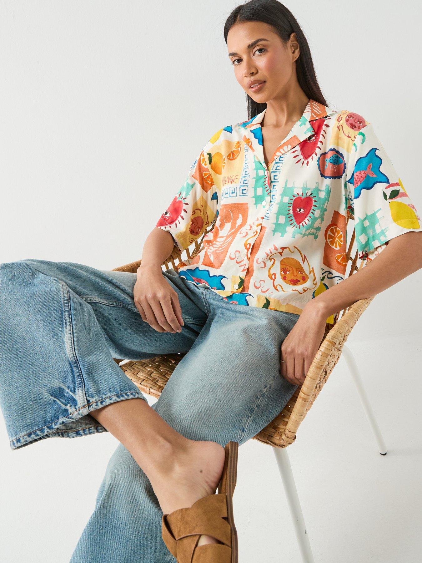 pieces-pcklarisa-short-sleeve-shirt-whiteoutfit