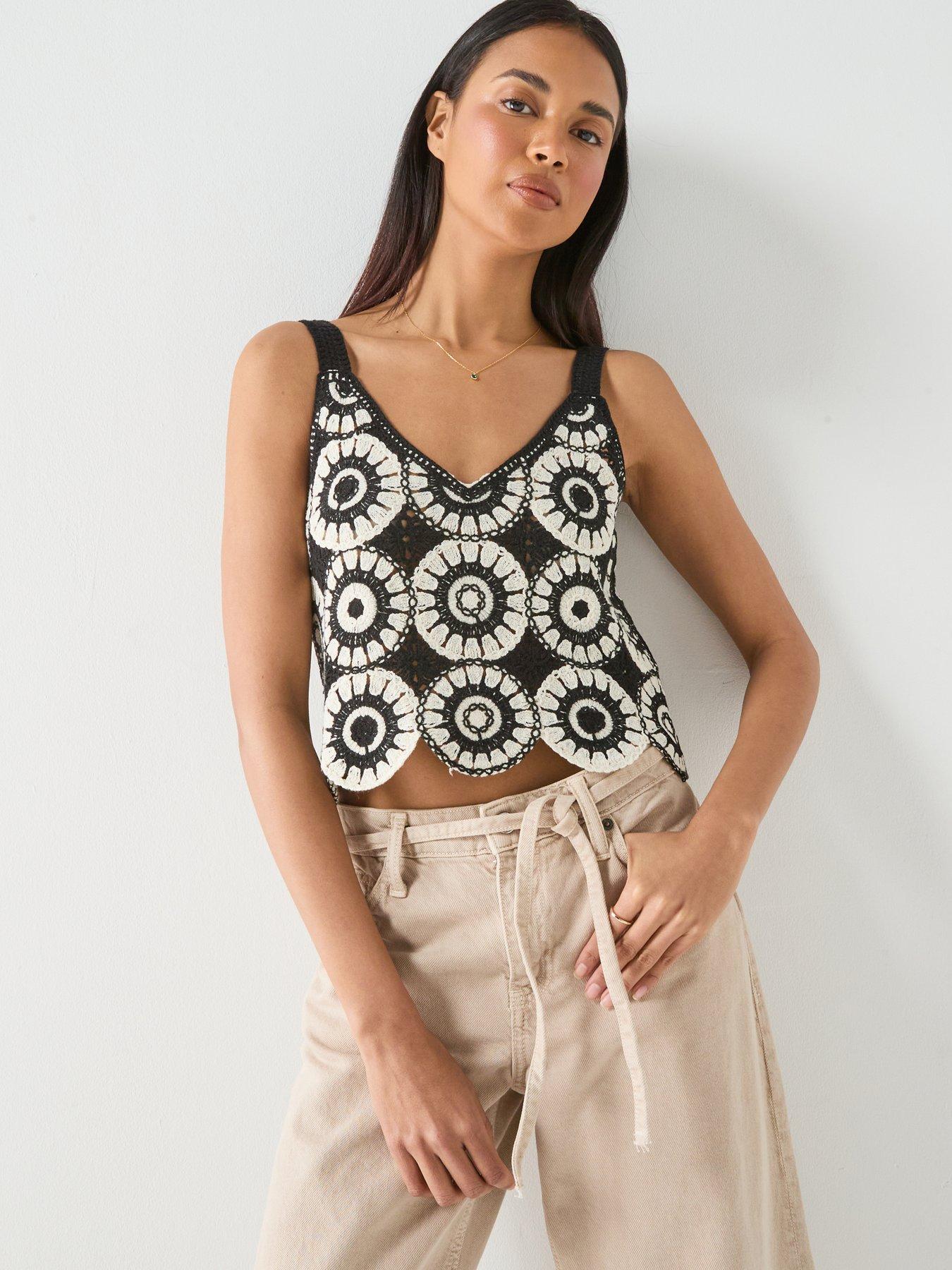 Image 1 of 6 of Only Onlyvonne S/L Top Jrs - Black