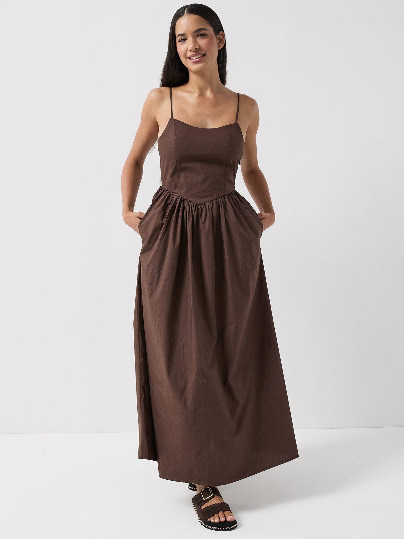 only-onllikara-strappy-tie-back-maxi-dress-brownback