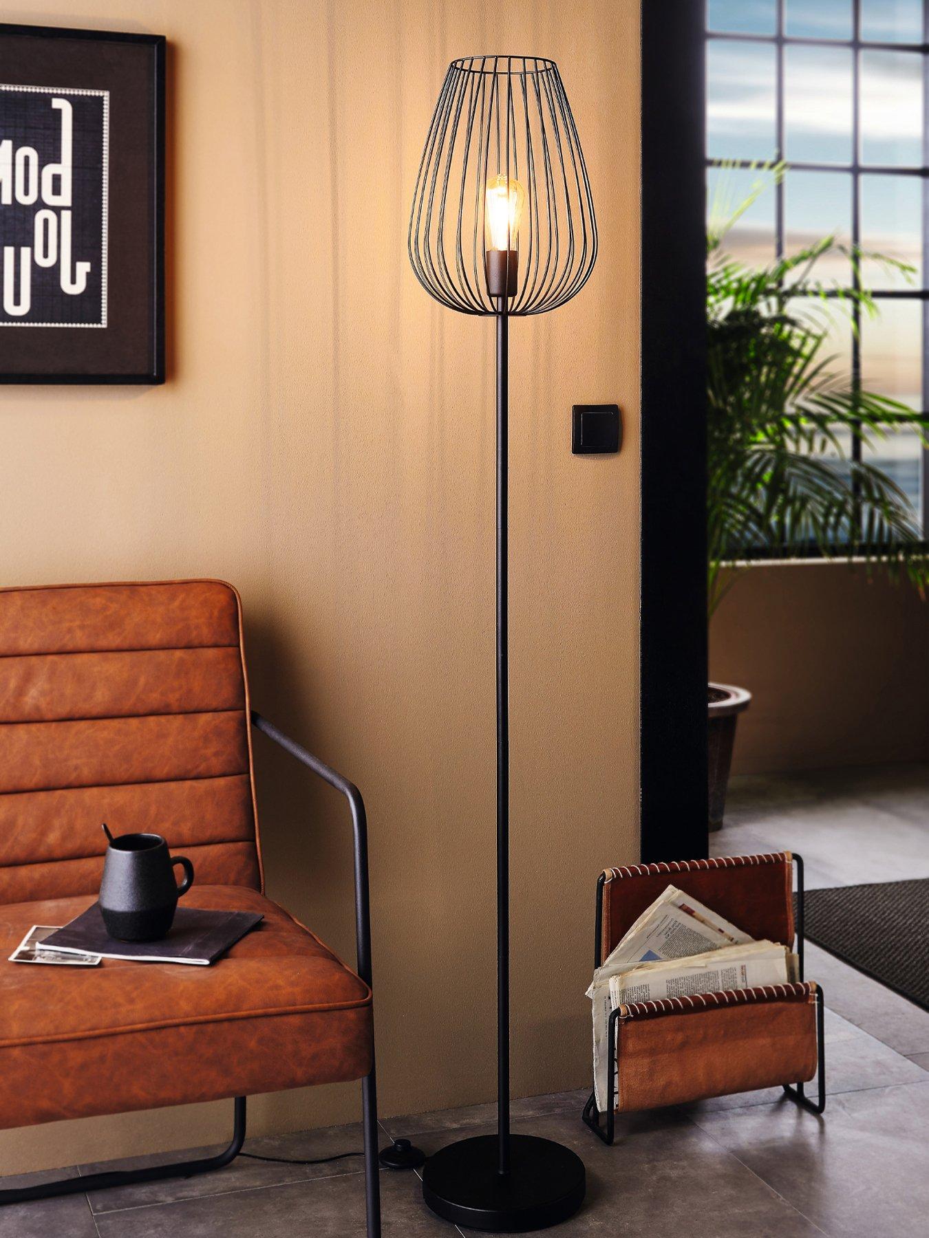 eglo-newtown-1-light-vintage-caged-floor-lamp-in-black