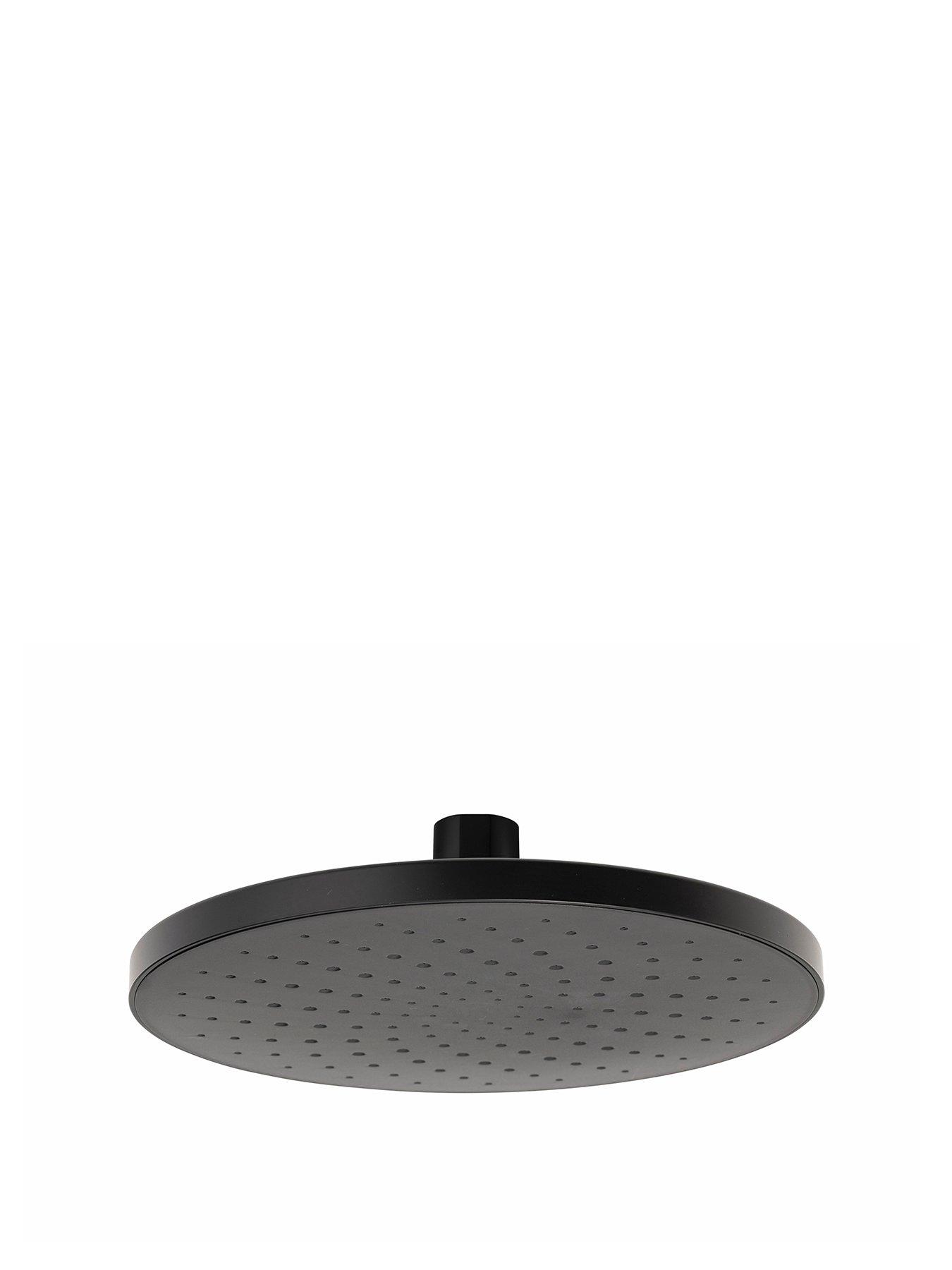croydex-presion-pressure-boost-rain-shower-head-matt-blackstillFront