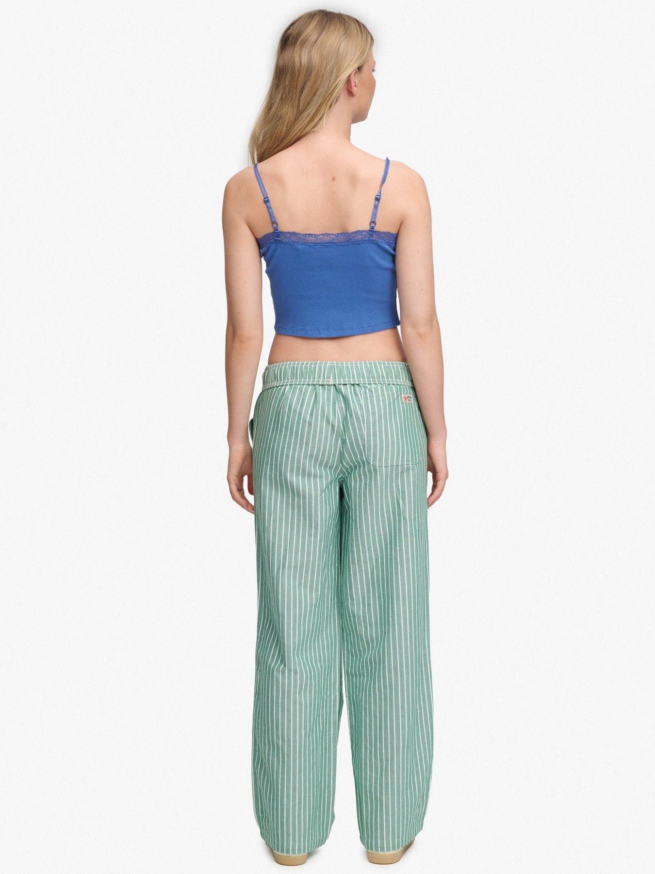 superdry-cotton-stripe-trouseroutfit