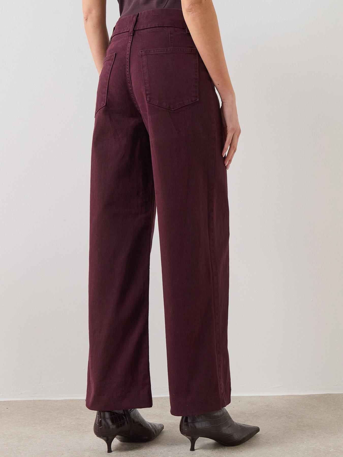 mango-high-waisted-wide-leg-jeans-with-stitch-front-detail-redstillFront