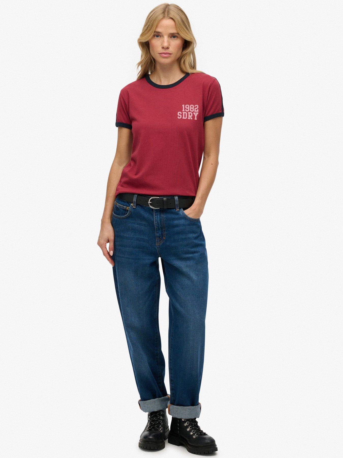 Image 3 of 5 of Superdry Athletic Essentials T-Shirt - Red