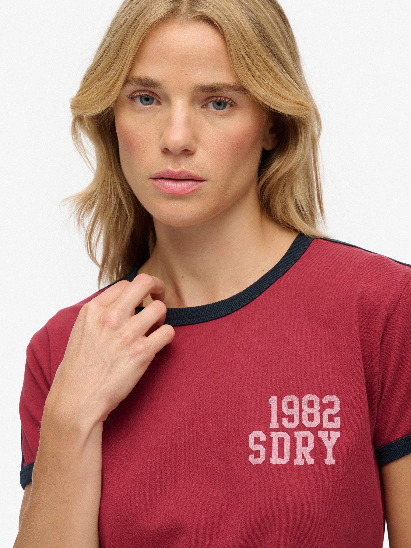 Image 4 of 5 of Superdry Athletic Essentials T-Shirt - Red