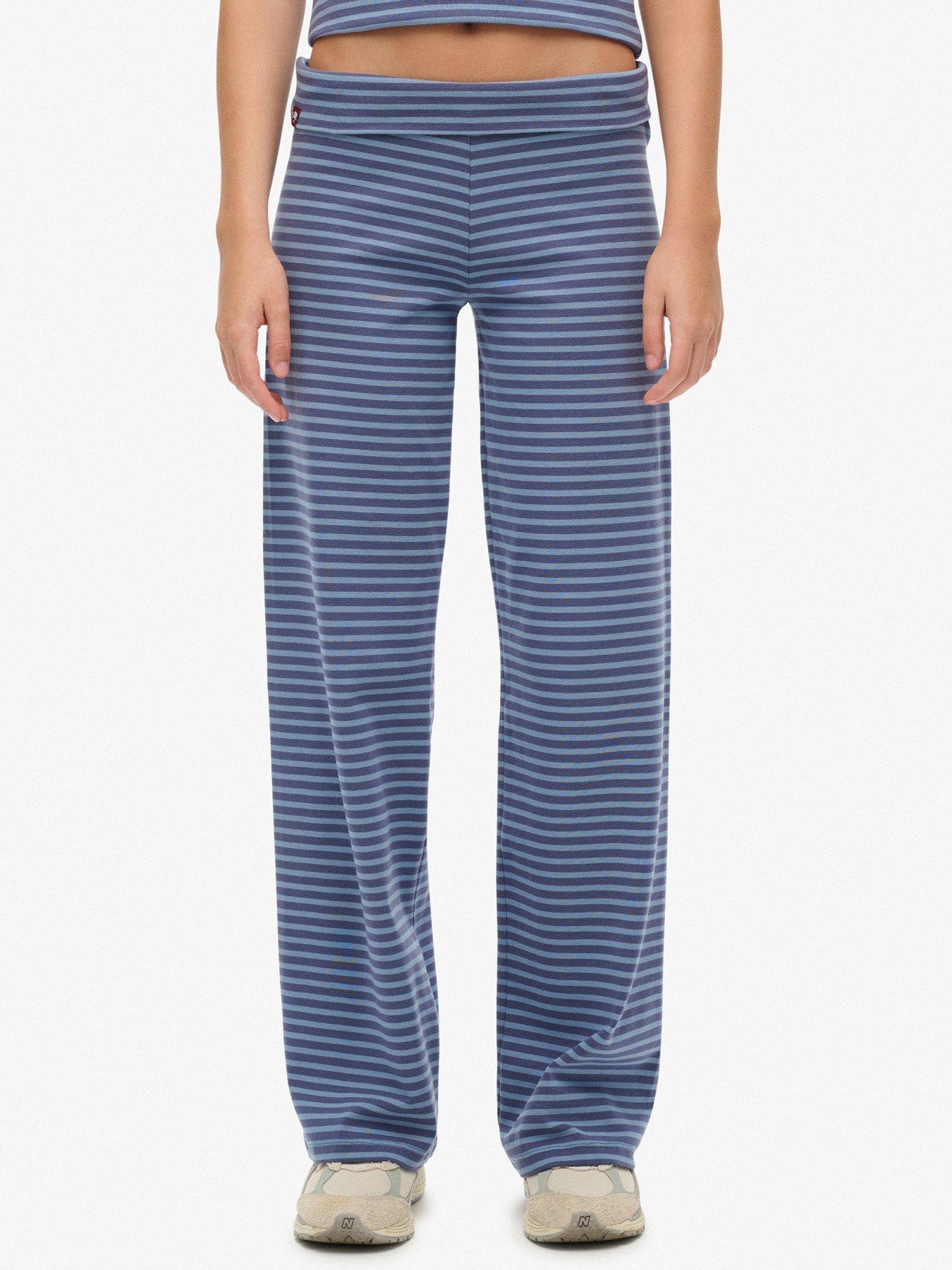 Superdry Fold Over Joggers - Blue